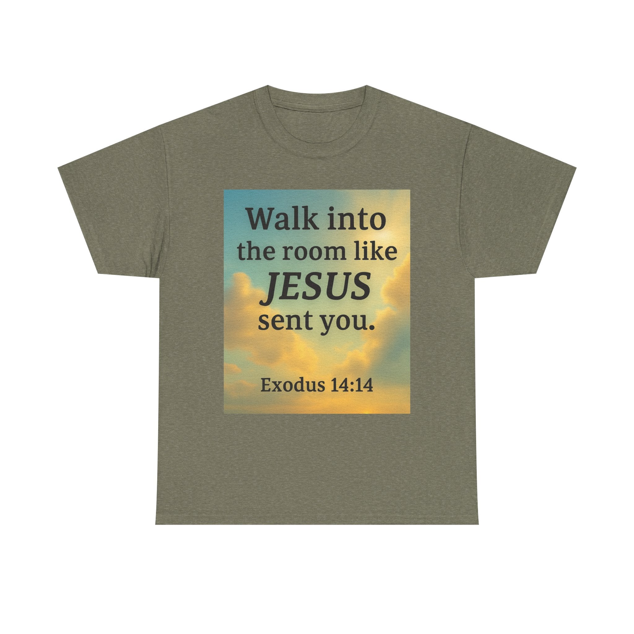 Walk into the Room like JESUS, Cotton T-Shirt