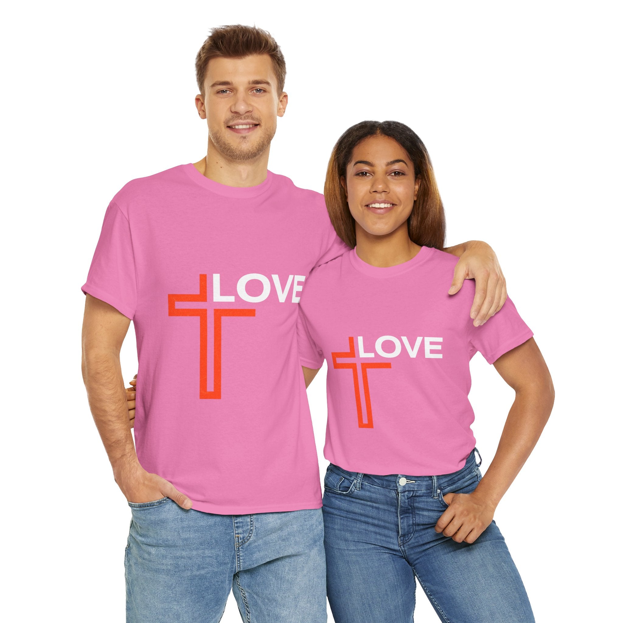 Love Unisex Heavy Cotton T-Shirt – Christian Faith Tee, Inspirational Apparel