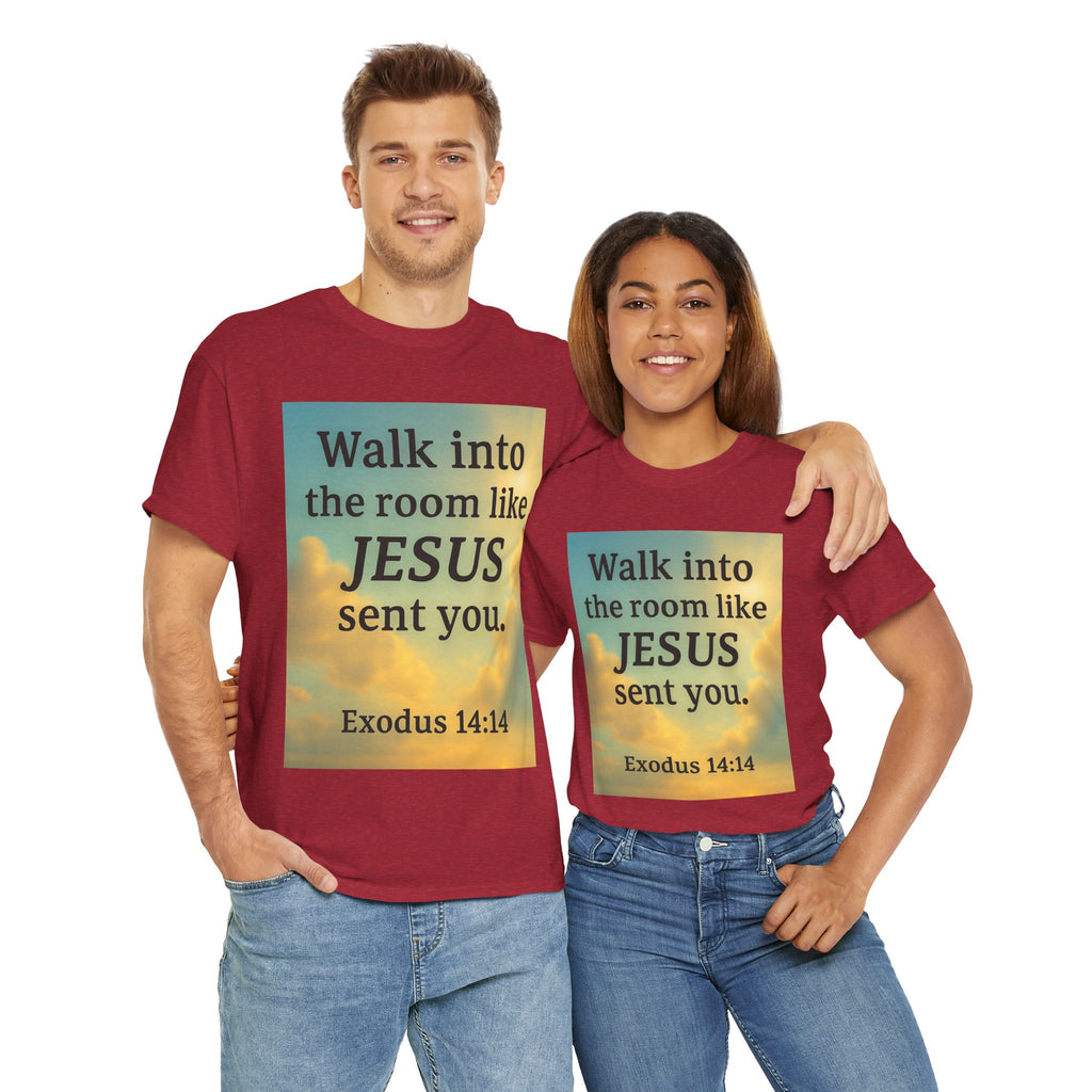 Walk into the Room like JESUS, Cotton T-Shirt