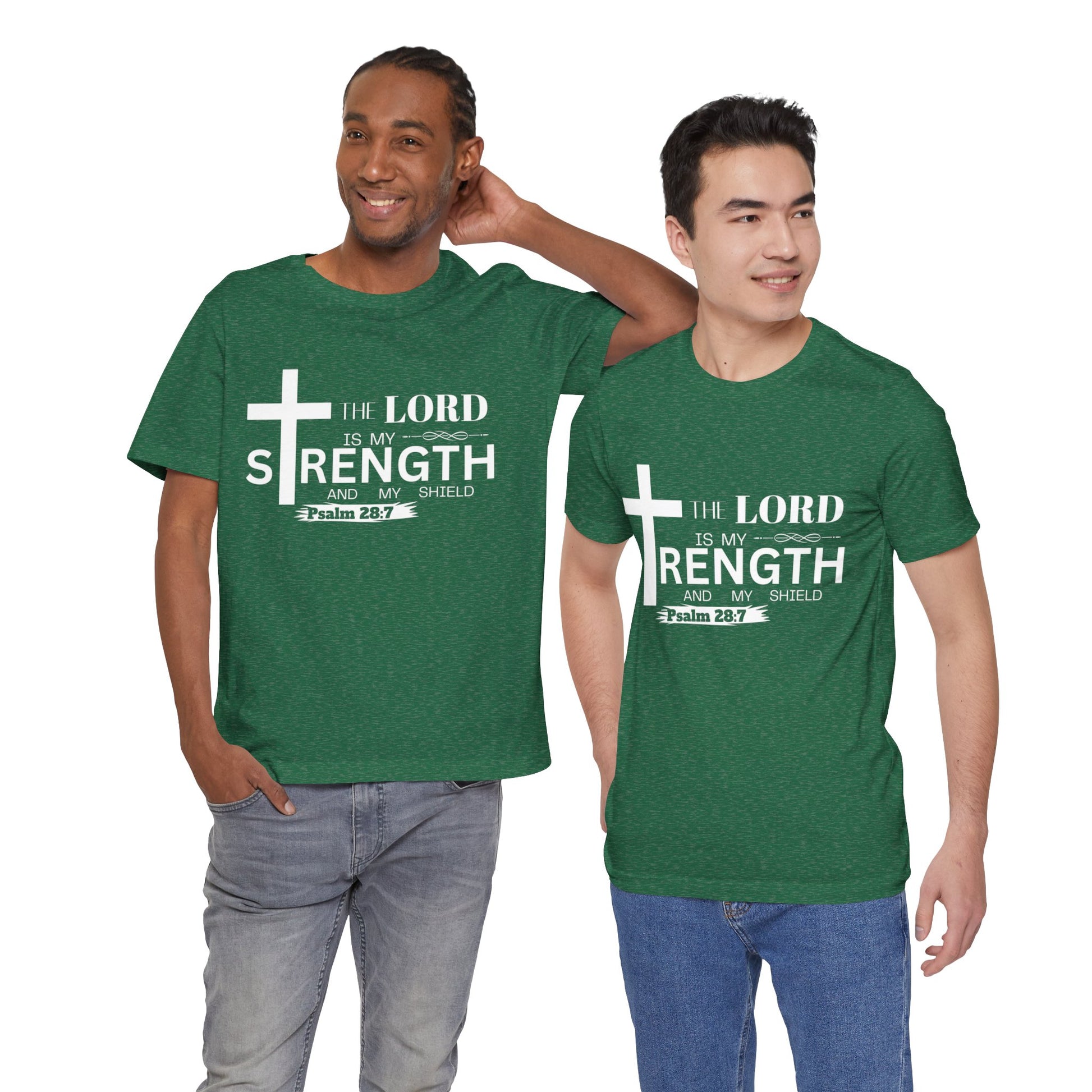 The Lord Is My Strength Tee – Psalm 28:7