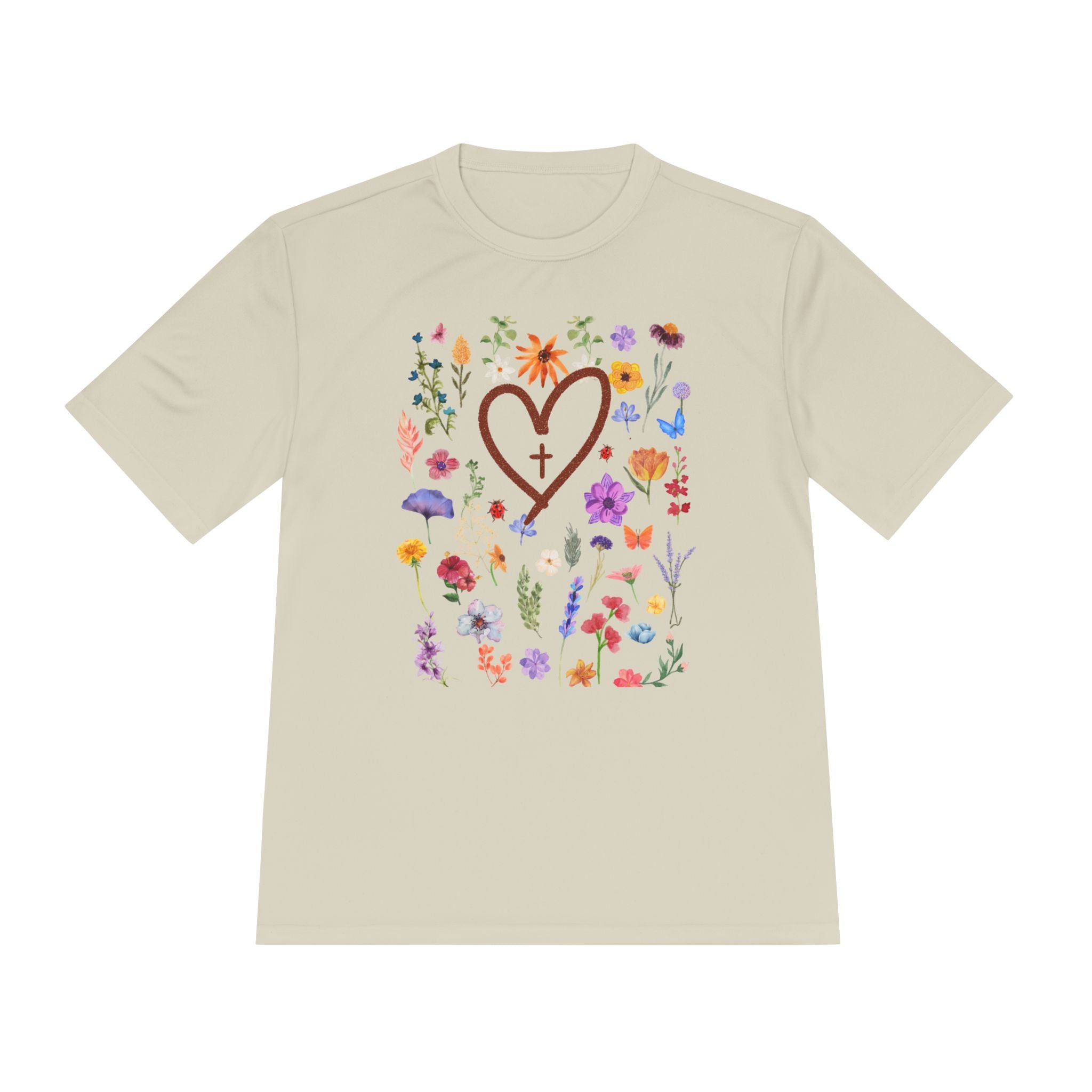 Flowers with Cross Summer Shirt