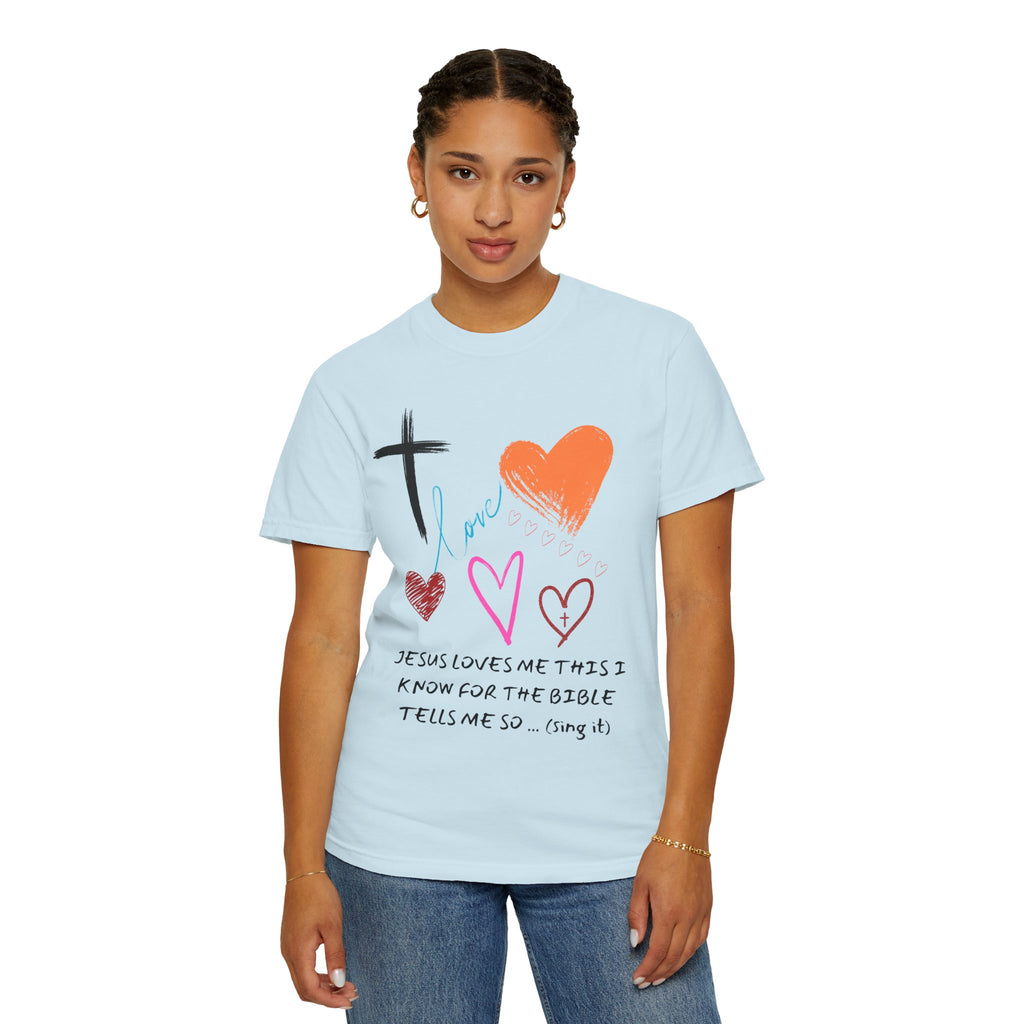 Faith-Inspired Unisex T-Shirt | Jesus Loves Me Design | Christian Apparel, Inspirational Gift, Casual Wear, Spiritual Clothing, Everyday Tee