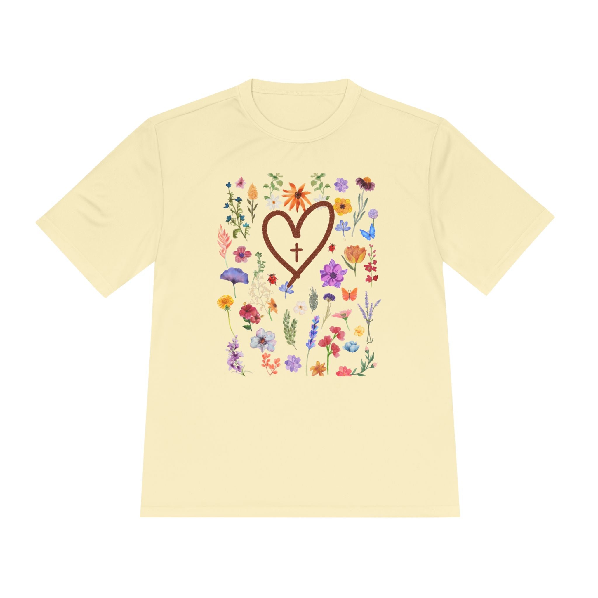 Flowers with Cross Summer Shirt