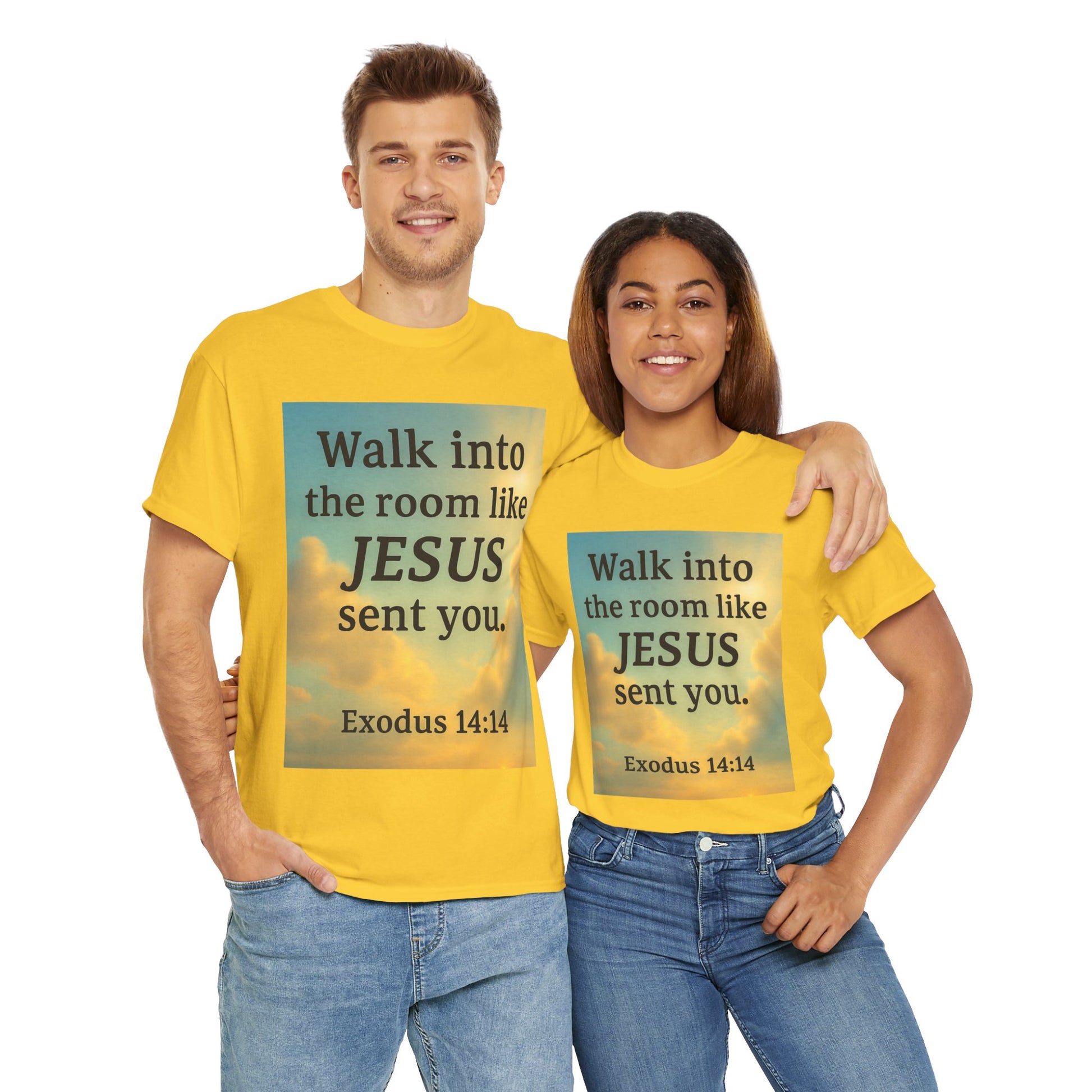 Walk into the Room like JESUS, Cotton T-Shirt