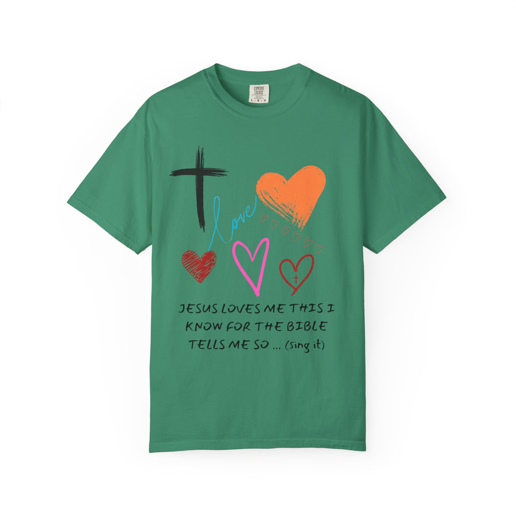 Faith-Inspired Unisex T-Shirt | Jesus Loves Me Design | Christian Apparel, Inspirational Gift, Casual Wear, Spiritual Clothing, Everyday Tee