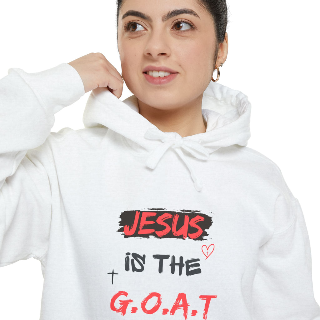 Unisex Garment-Dyed Hoodie with Jesus is the G.O.A.T. Design, Cozy Christian Hoodie, Inspirational Hoodie, Gift for Faith Lovers, [...]