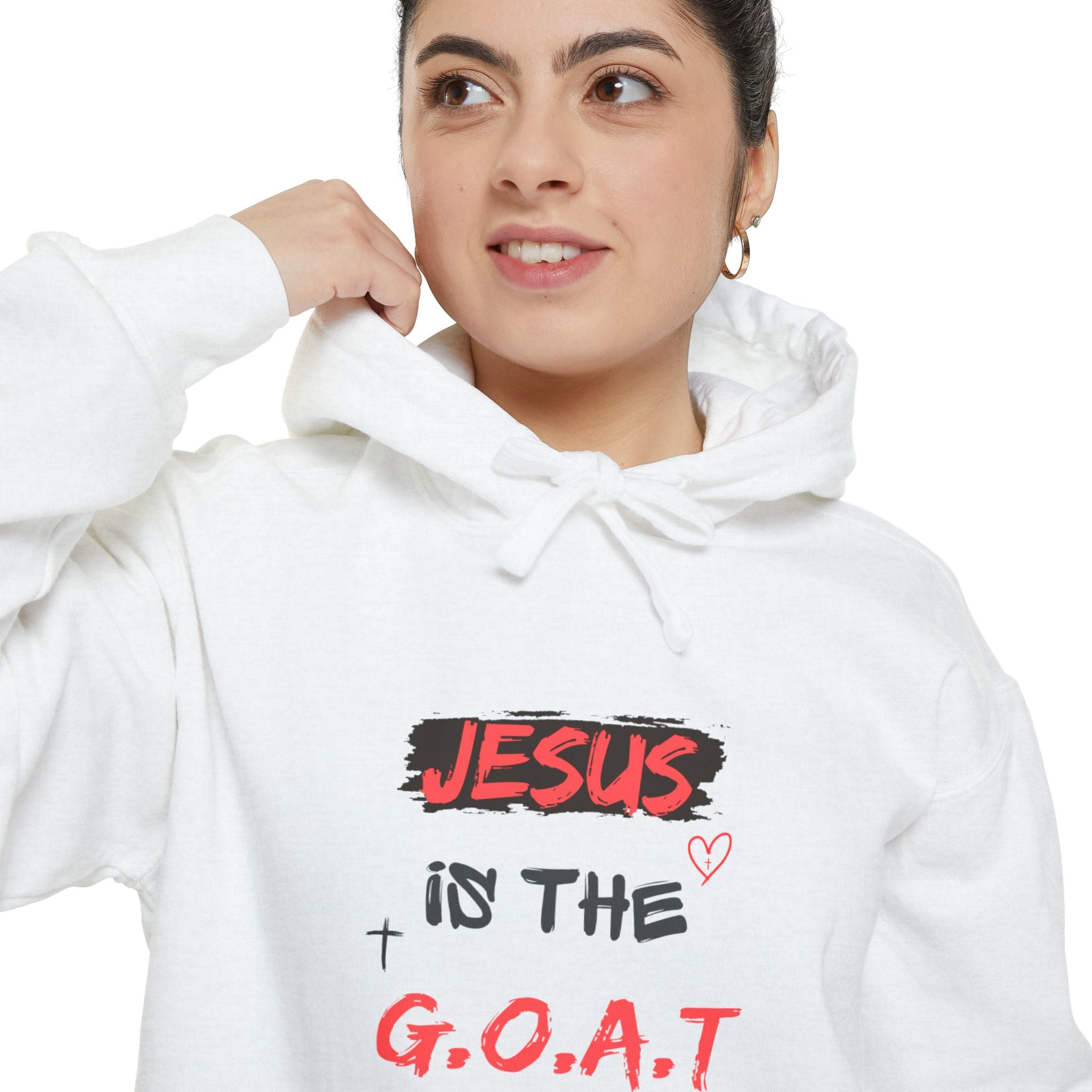 Unisex Garment-Dyed Hoodie with Jesus is the G.O.A.T. Design, Cozy Christian Hoodie, Inspirational Hoodie, Gift for Faith Lovers, [...]