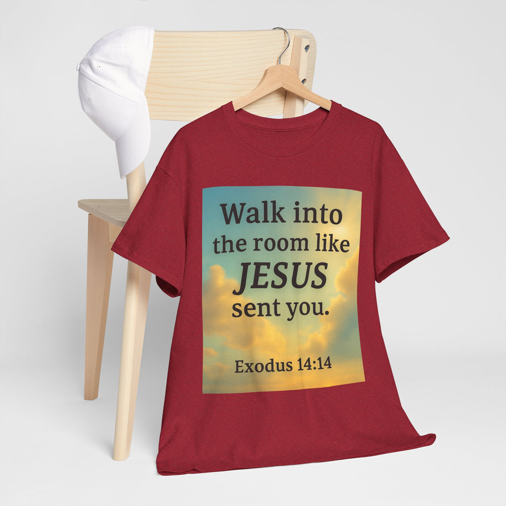 Walk into the Room like JESUS, Cotton T-Shirt