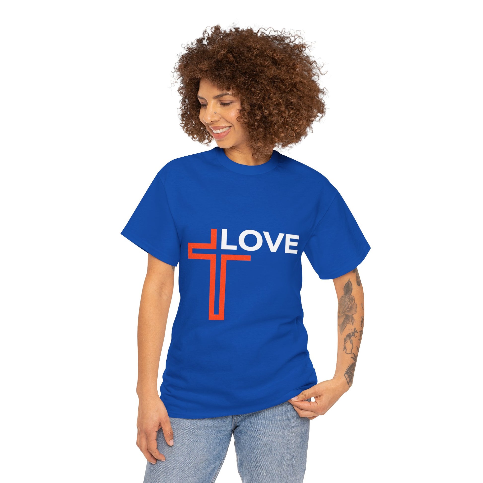 Love Unisex Heavy Cotton T-Shirt – Christian Faith Tee, Inspirational Apparel