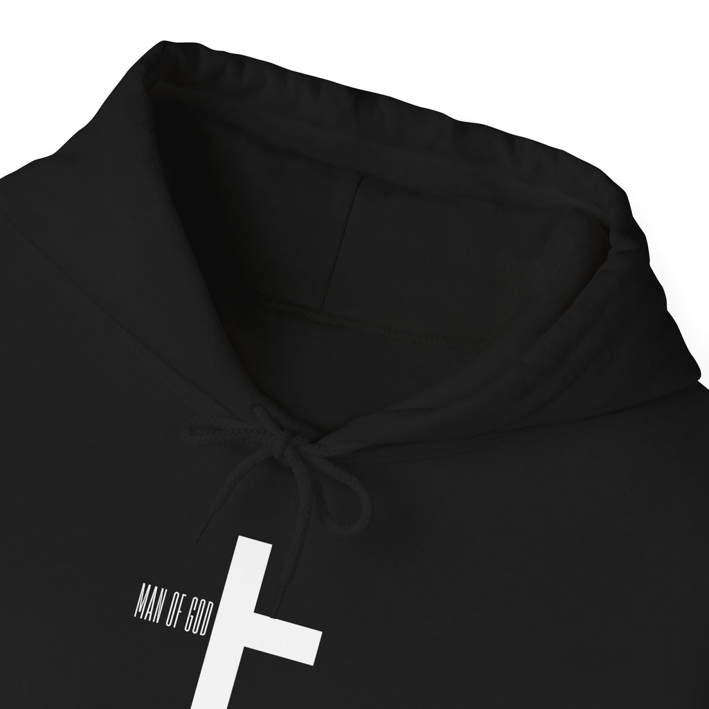 Man of God Hoodie – “I’m All In” Christian Fleece Sweatshirt, Faith Apparel Gift