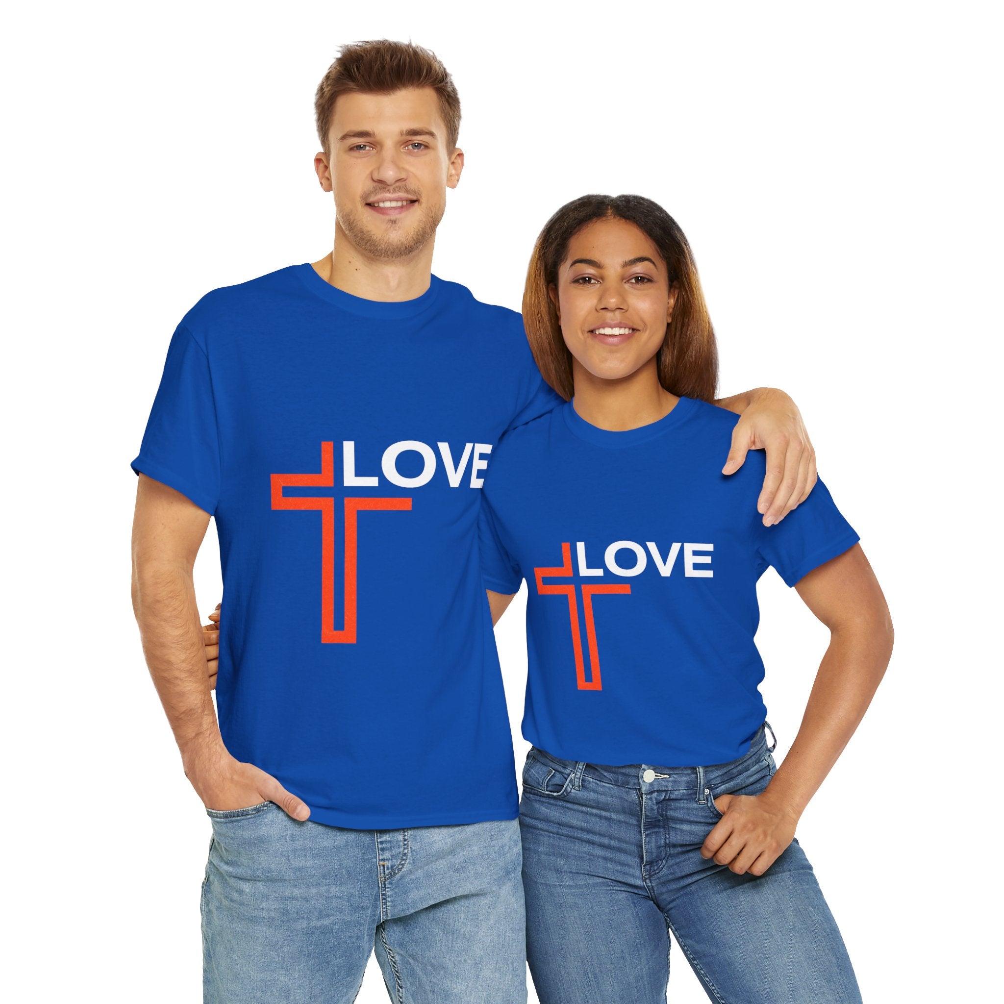 Love Unisex Heavy Cotton T-Shirt – Christian Faith Tee, Inspirational Apparel