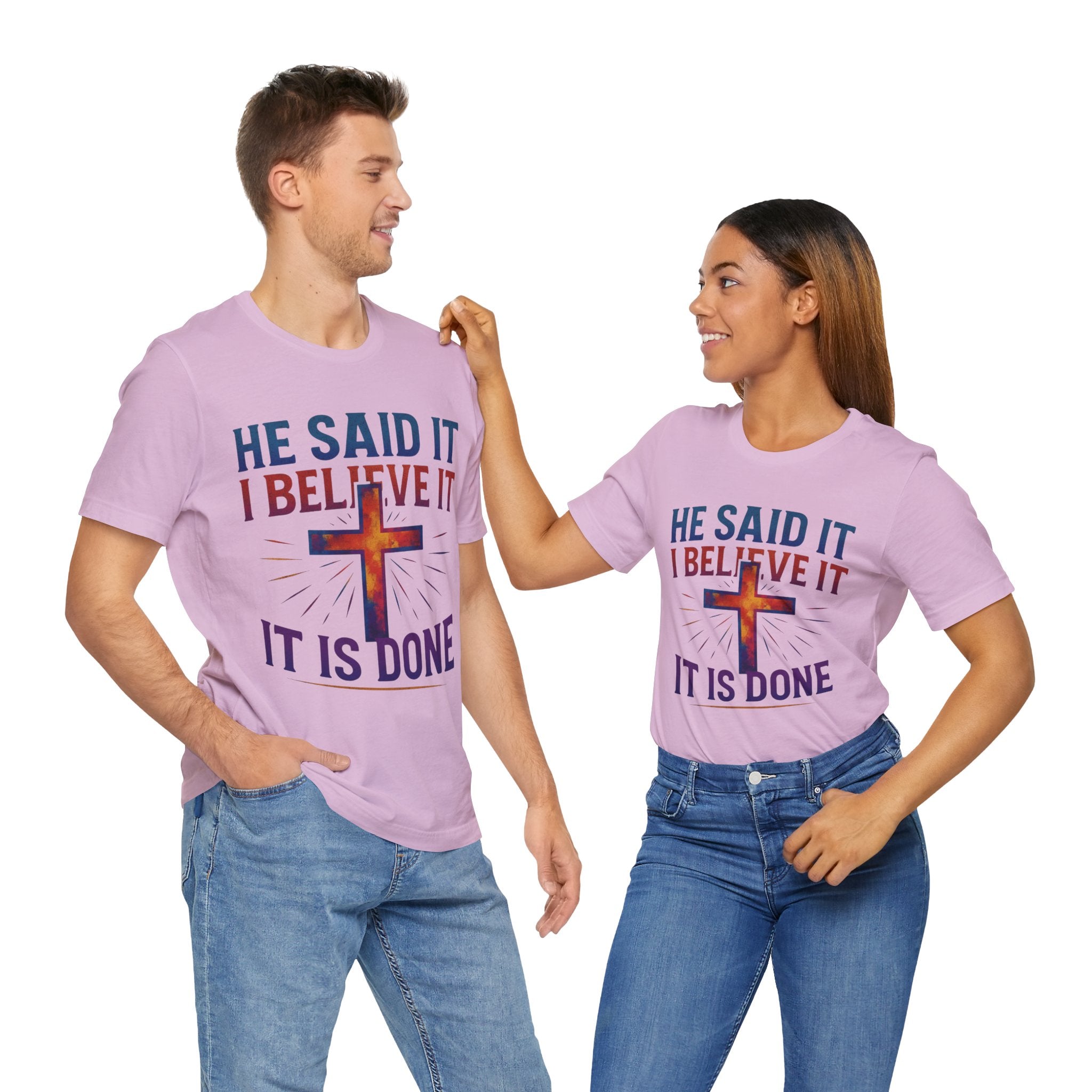He Said It I Believe It T-Shirt – Christian Unisex Faith Tee with Bible-Inspired Quote