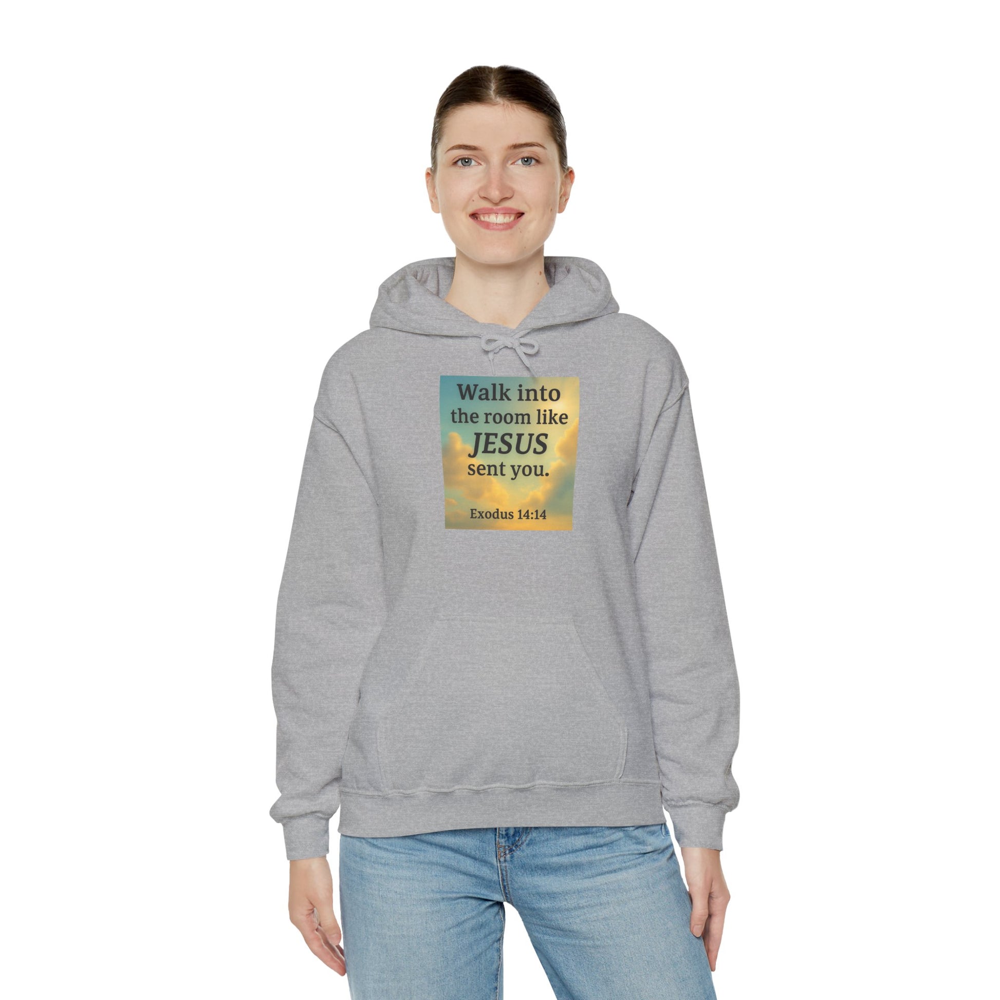 Walk Into The Room Unisex Heavy Blend™ Hooded Sweatshirt