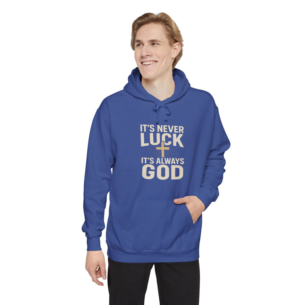 Unisex Garment-Dyed Hoodie with Inspirational Quote - Perfect Gift for Faithful Friends, Cozy Sweatshirt for Every Occasion, Religion [...]