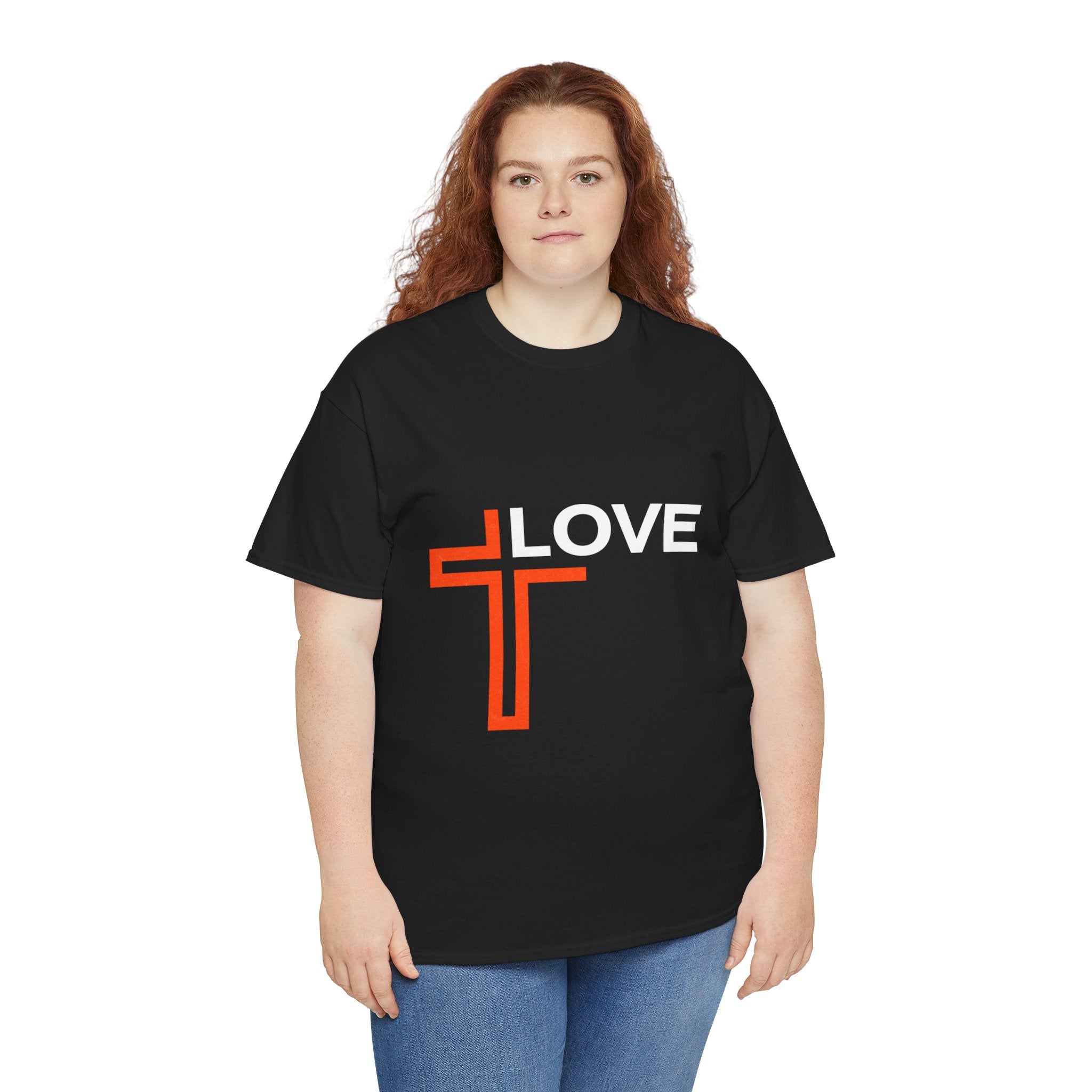 Love Unisex Heavy Cotton T-Shirt – Christian Faith Tee, Inspirational Apparel