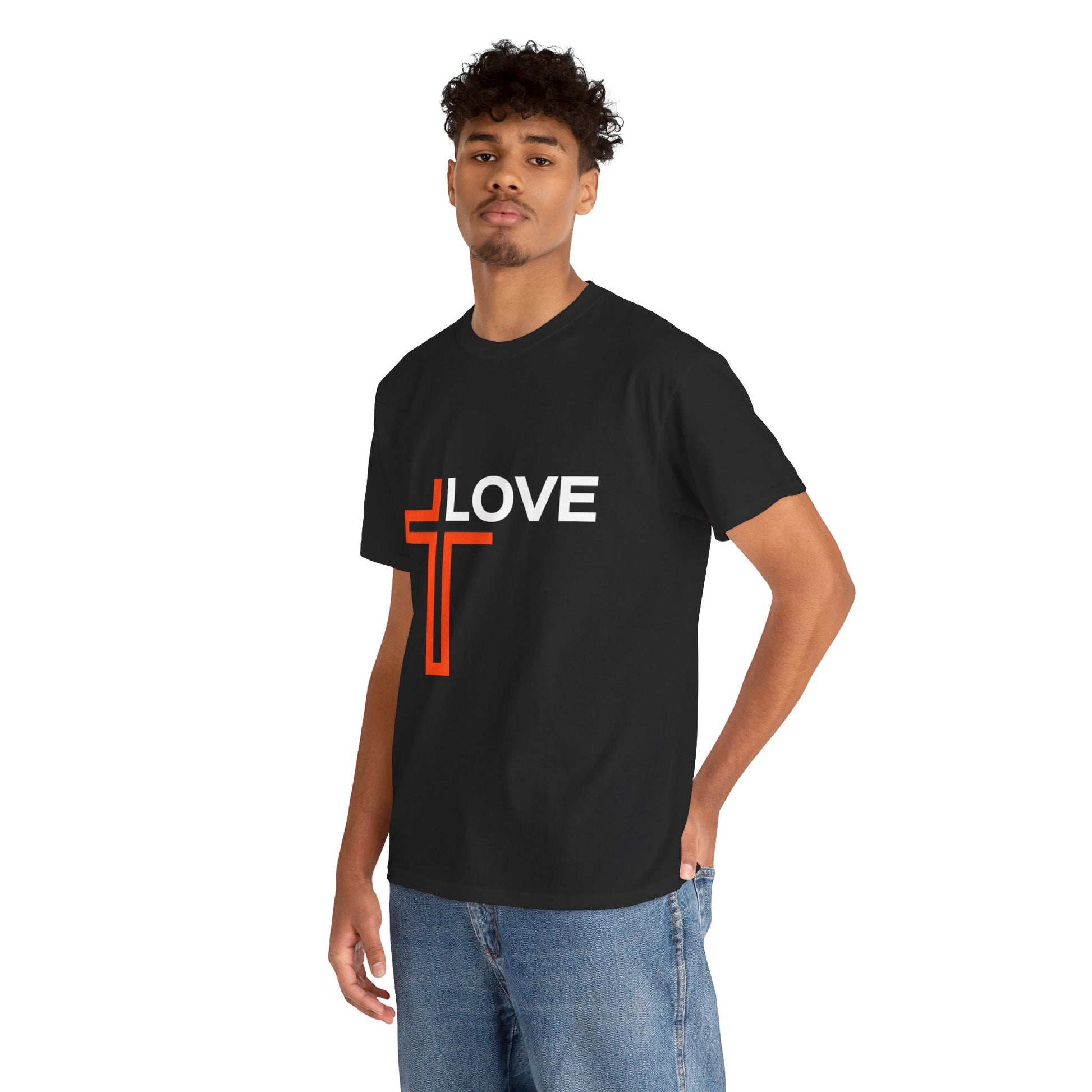 Love Unisex Heavy Cotton T-Shirt – Christian Faith Tee, Inspirational Apparel