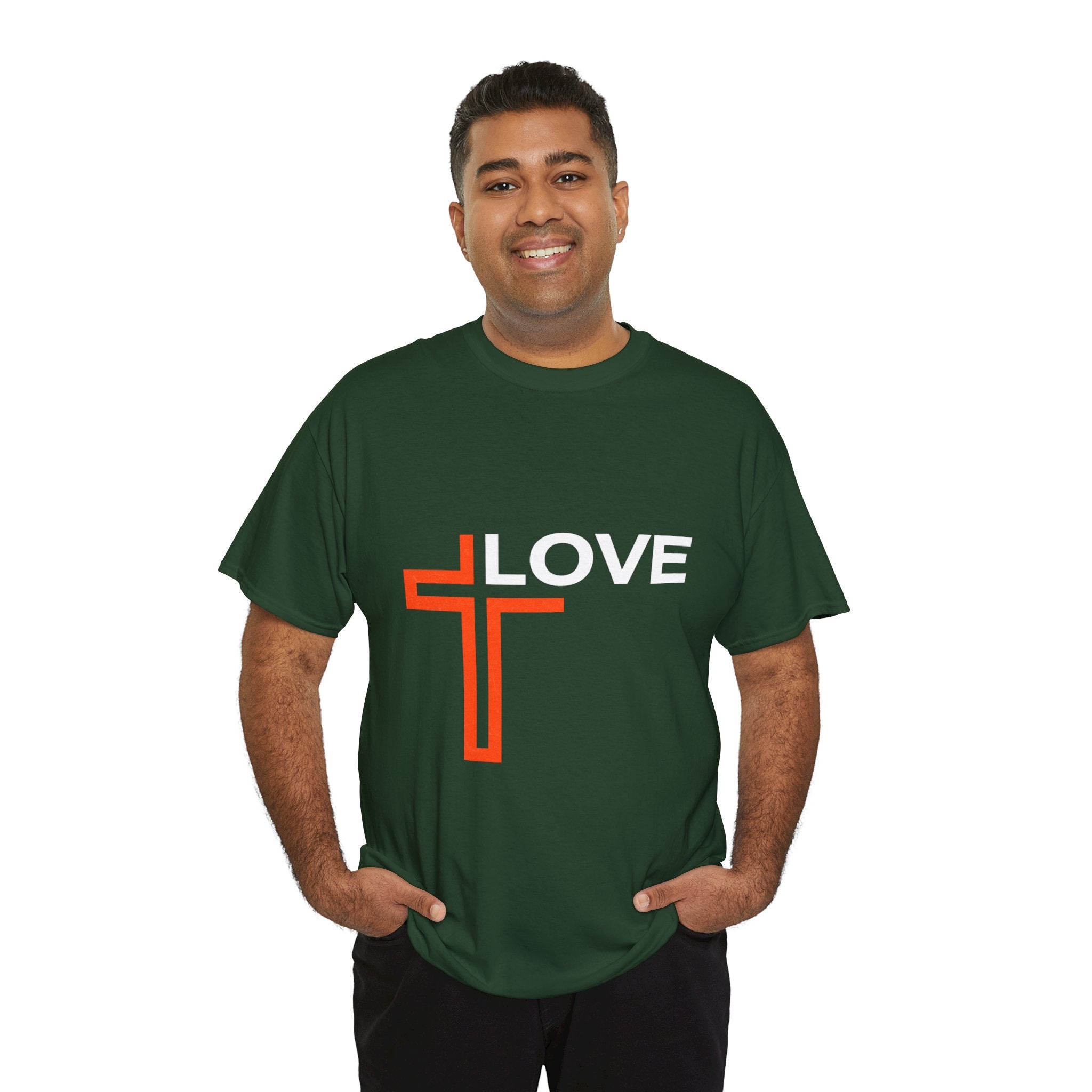 Love Unisex Heavy Cotton T-Shirt – Christian Faith Tee, Inspirational Apparel