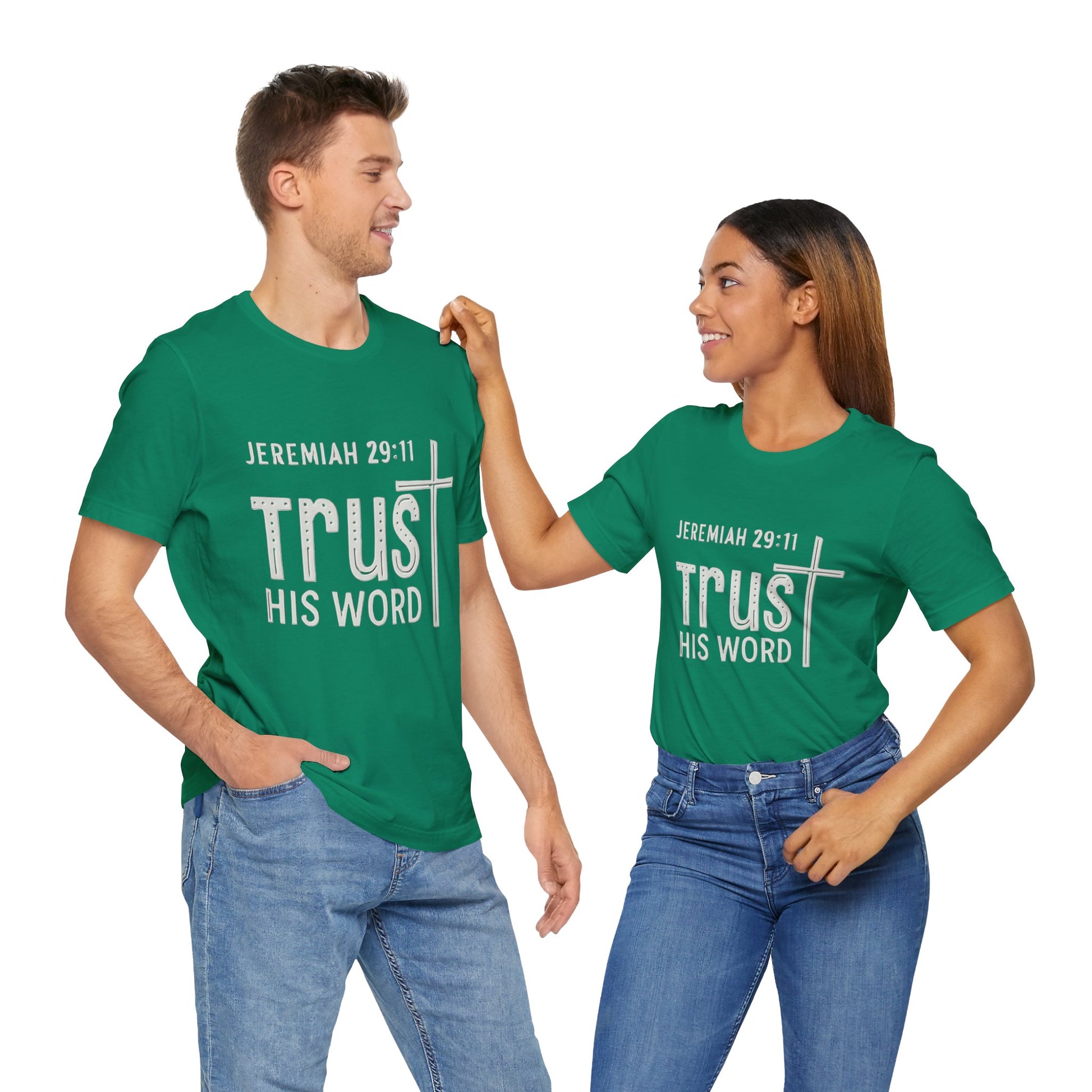 Trust His Word Jeremiah 29:11 Unisex T-Shirt – Faith Inspirational Tee