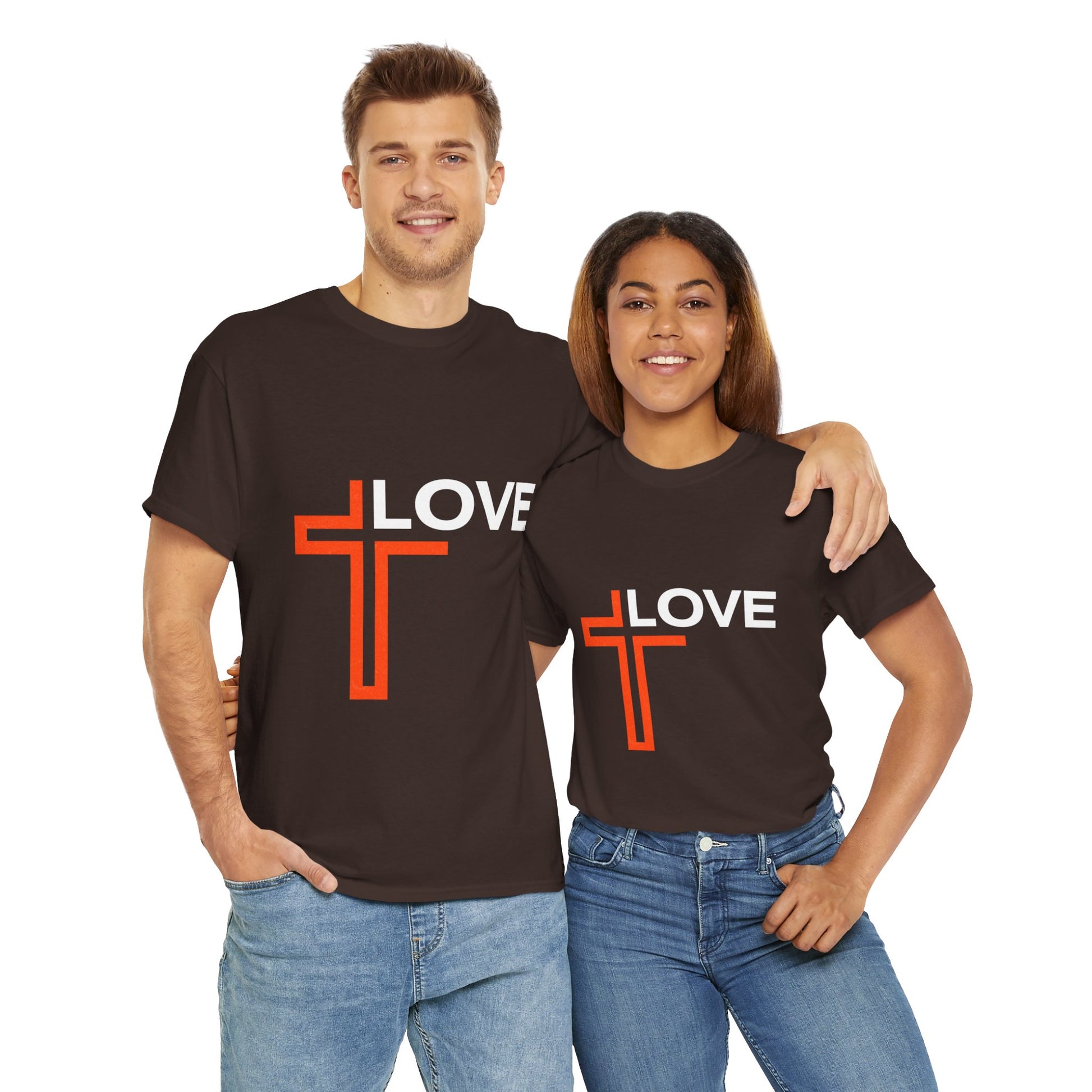 Love Unisex Heavy Cotton T-Shirt – Christian Faith Tee, Inspirational Apparel