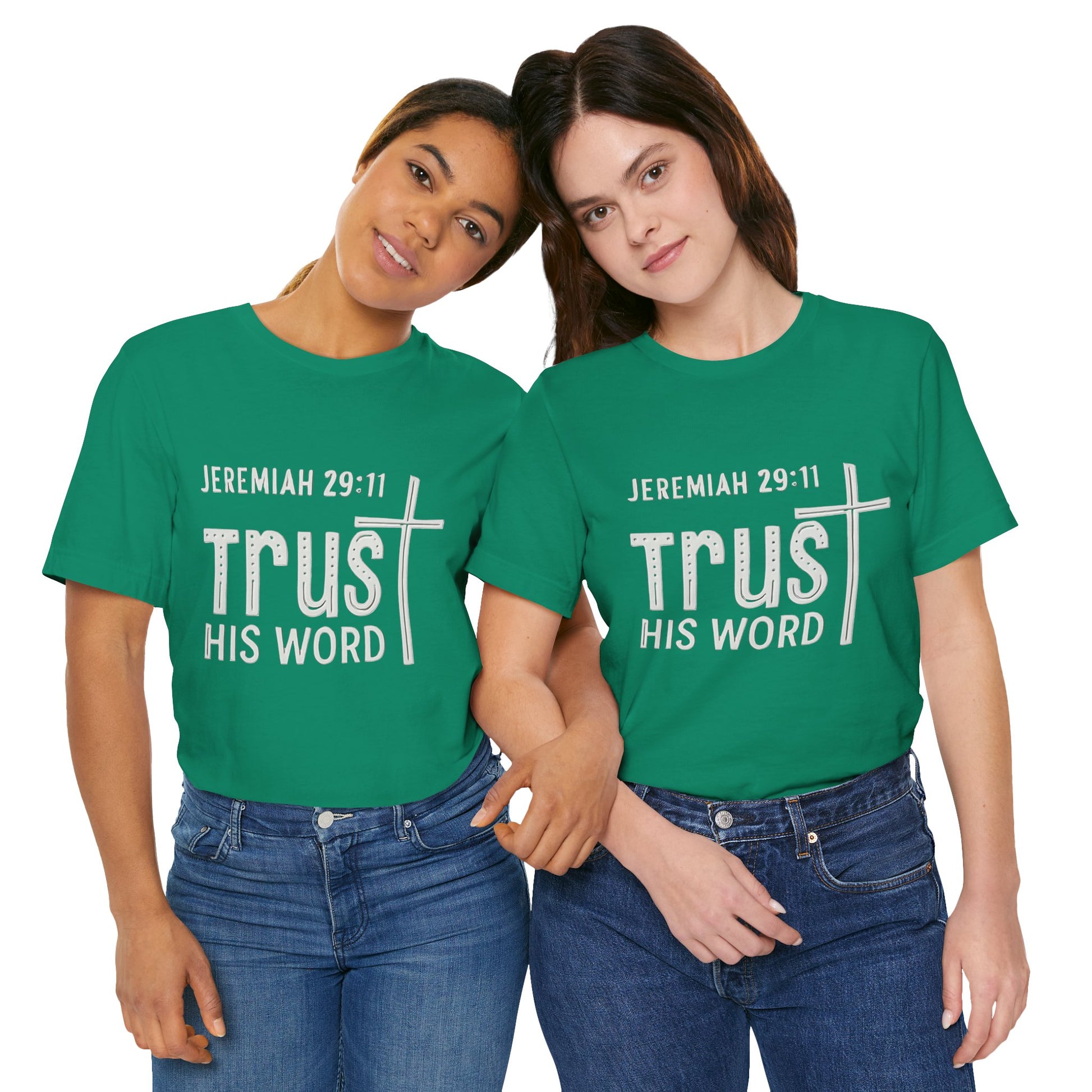 Trust His Word Jeremiah 29:11 Unisex T-Shirt – Faith Inspirational Tee