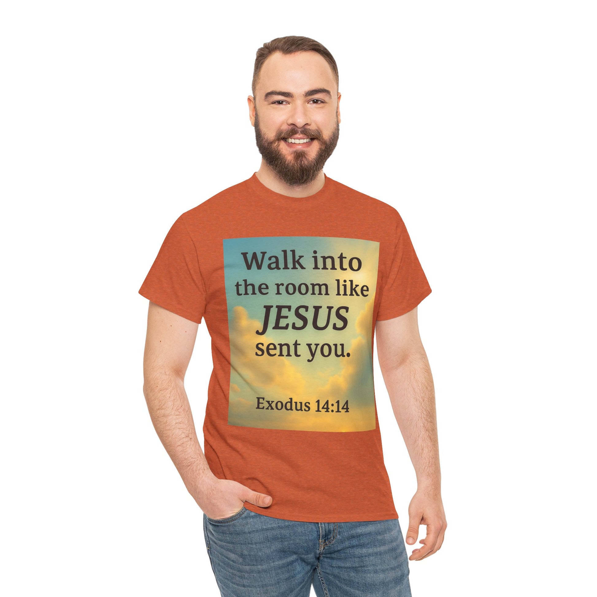 Walk into the Room like JESUS, Cotton T-Shirt
