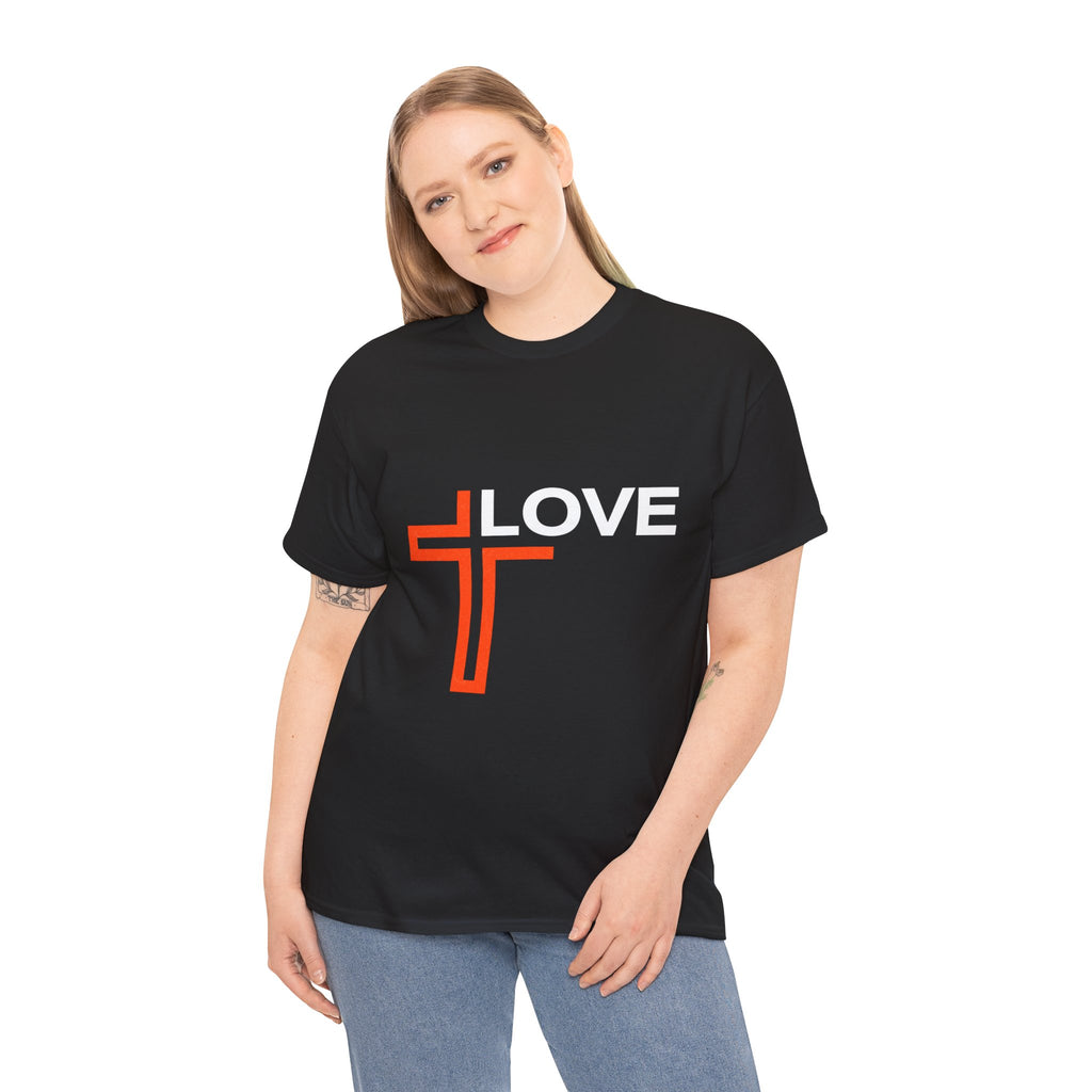 Love Unisex Heavy Cotton T-Shirt – Christian Faith Tee, Inspirational Apparel