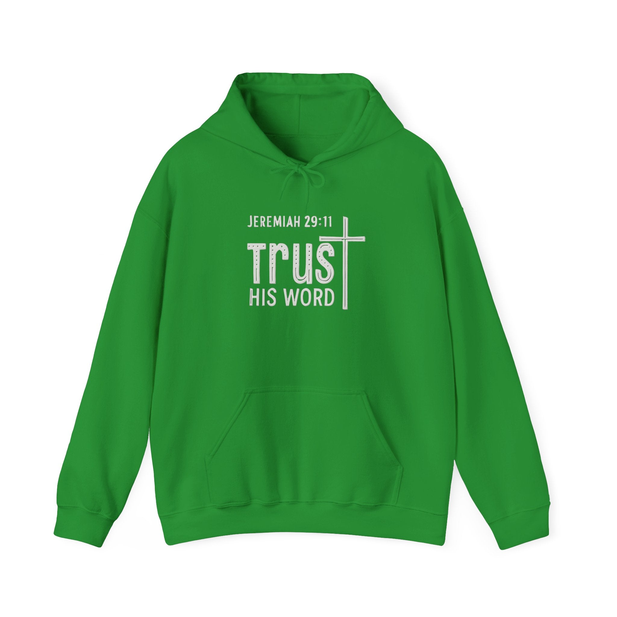 Trust His Words Hoodie – Unisex Christian Faith Sweatshirt