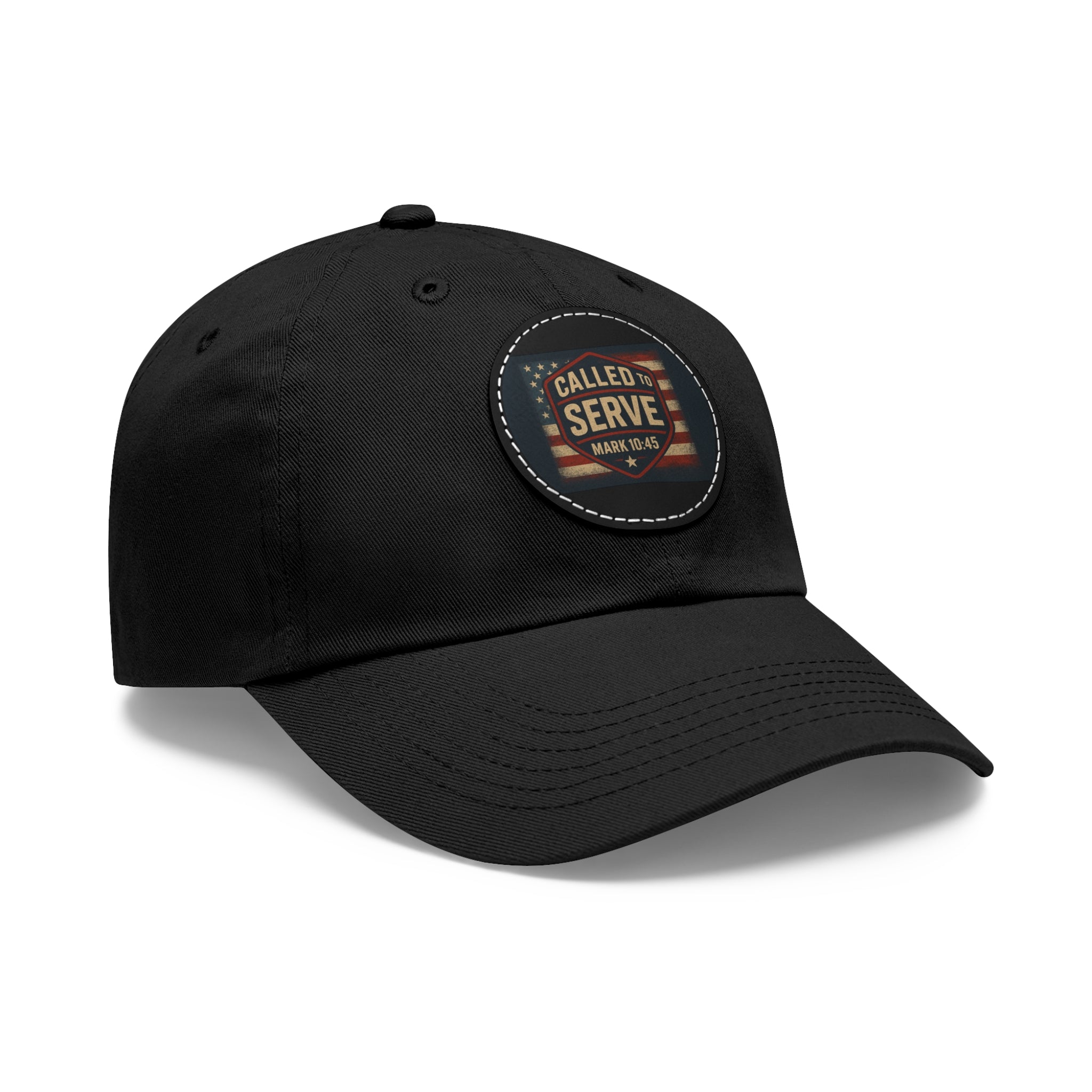 Called to Serve Dad Hat with Leather Patch