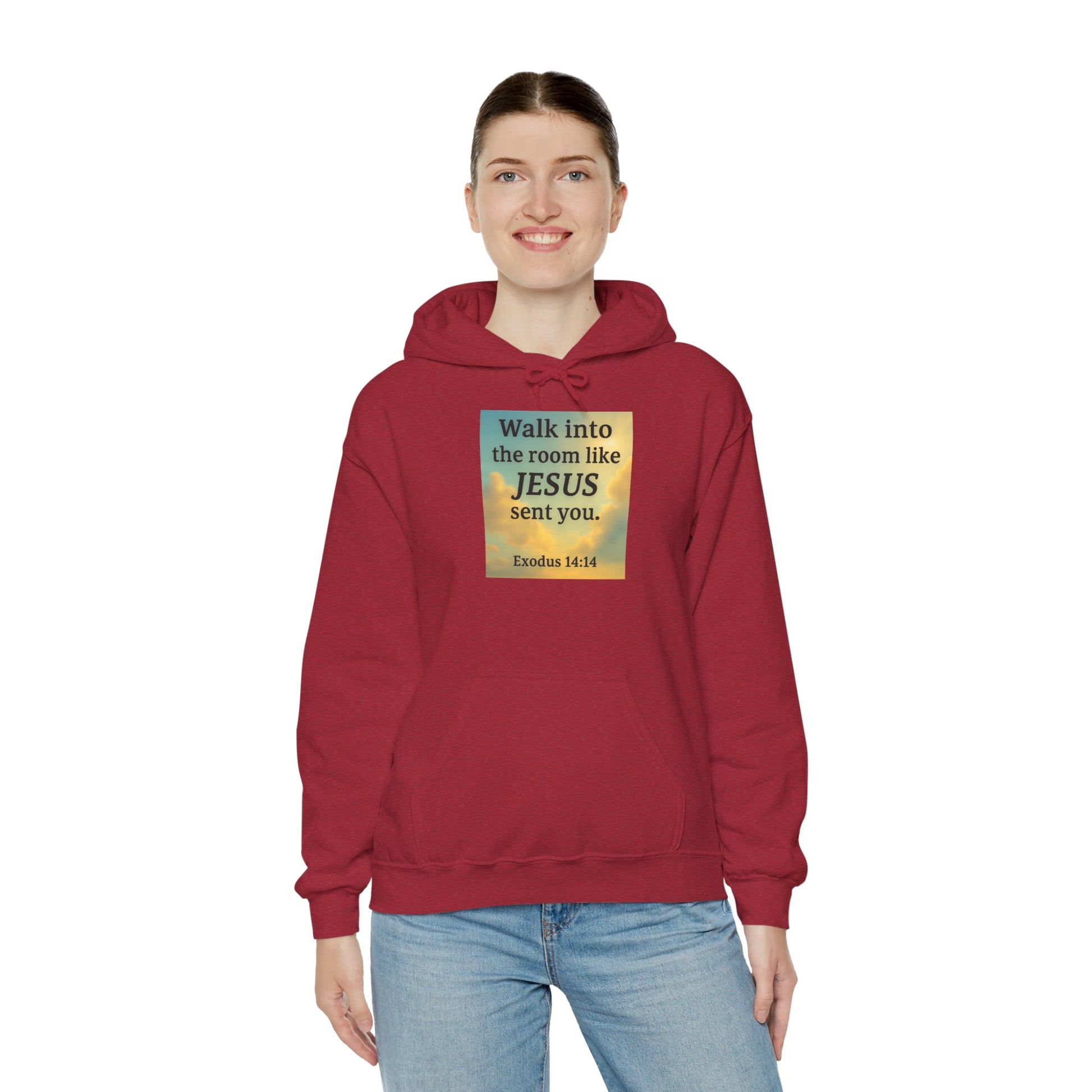 Walk Into The Room Unisex Heavy Blend™ Hooded Sweatshirt