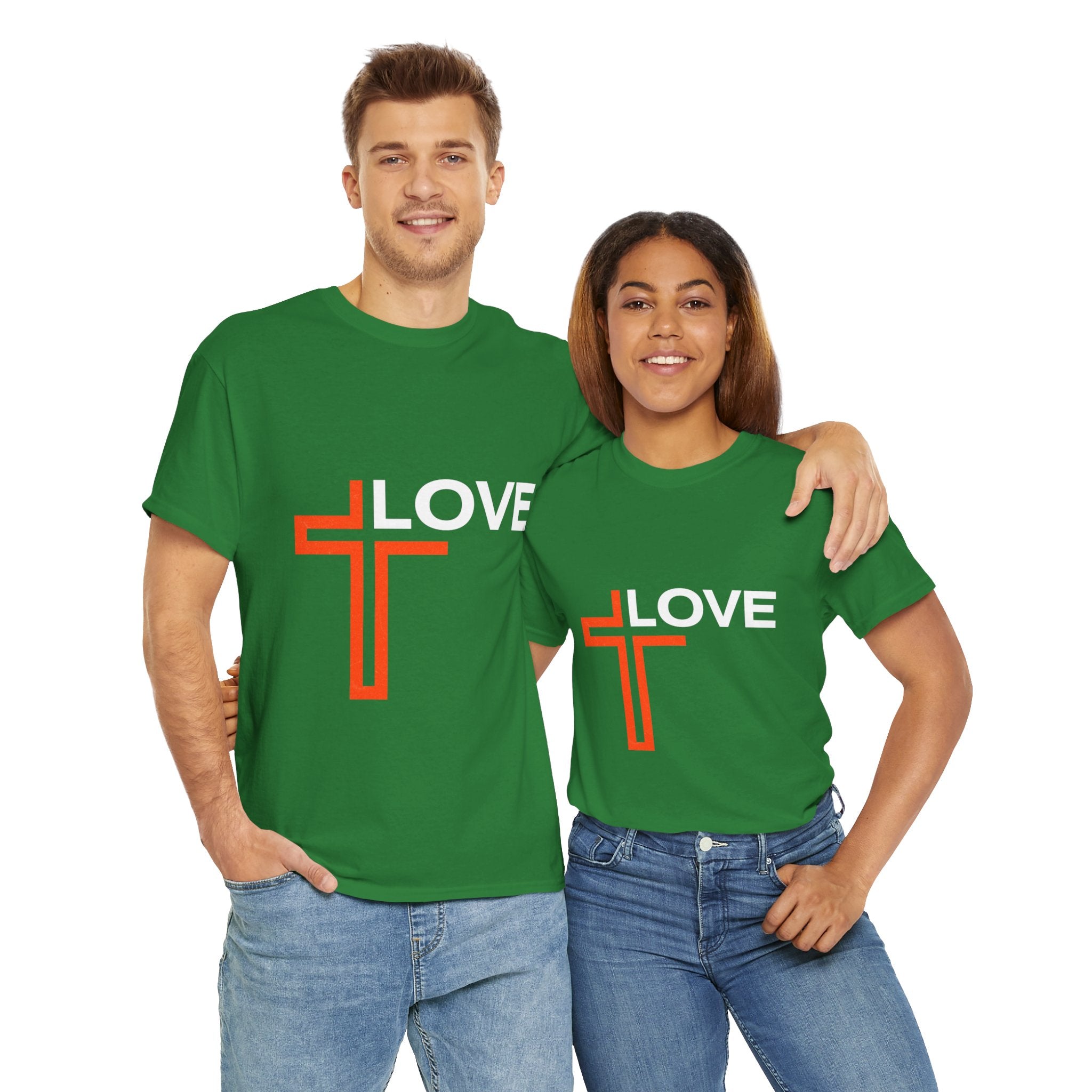Love Unisex Heavy Cotton T-Shirt – Christian Faith Tee, Inspirational Apparel