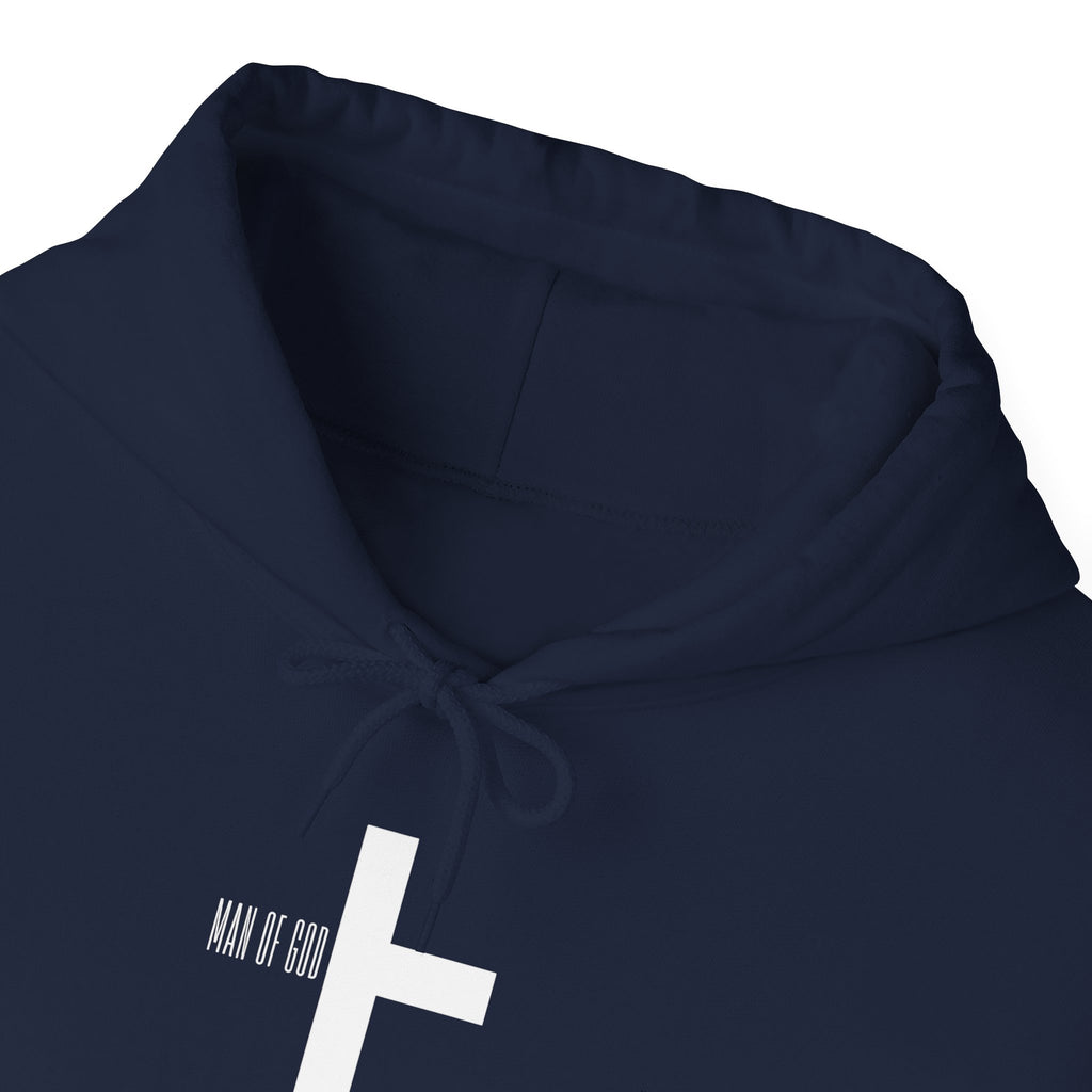 Man of God Hoodie – “I’m All In” Christian Fleece Sweatshirt, Faith Apparel Gift