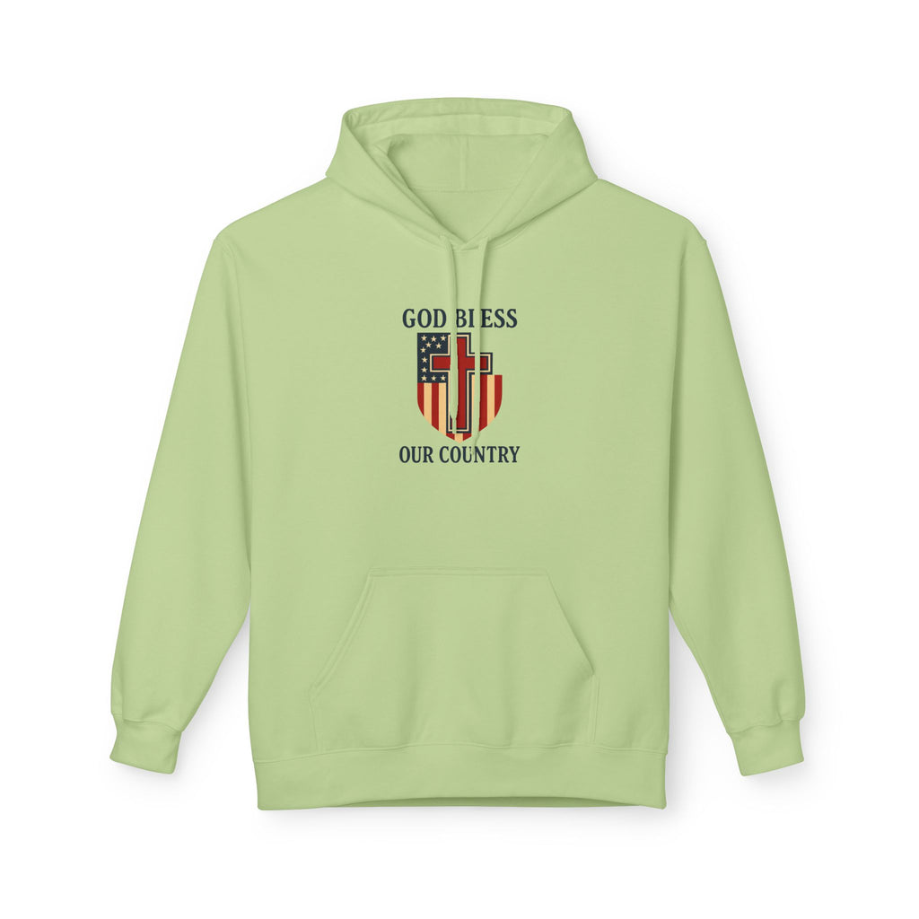 Patriotic Fleece Hoodie – Unisex Cozy Sweatshirt for All Seasons