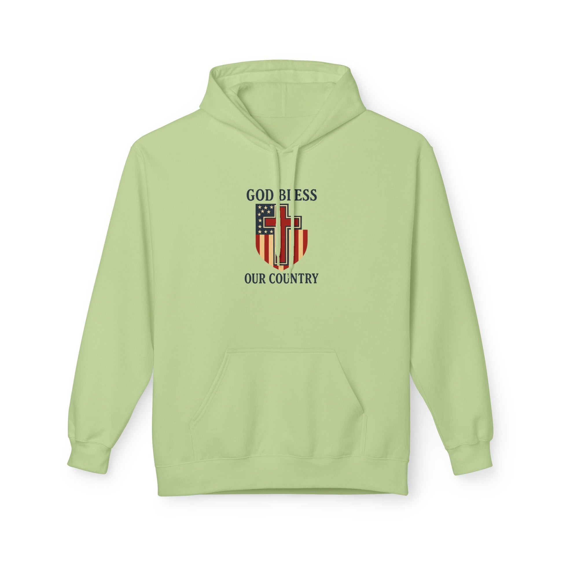 Patriotic Fleece Hoodie – Unisex Cozy Sweatshirt for All Seasons