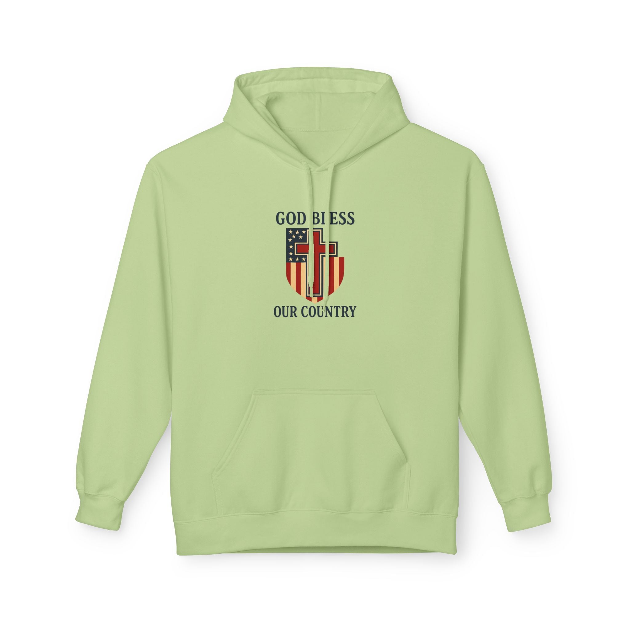 Patriotic Fleece Hoodie – Unisex Cozy Sweatshirt for All Seasons