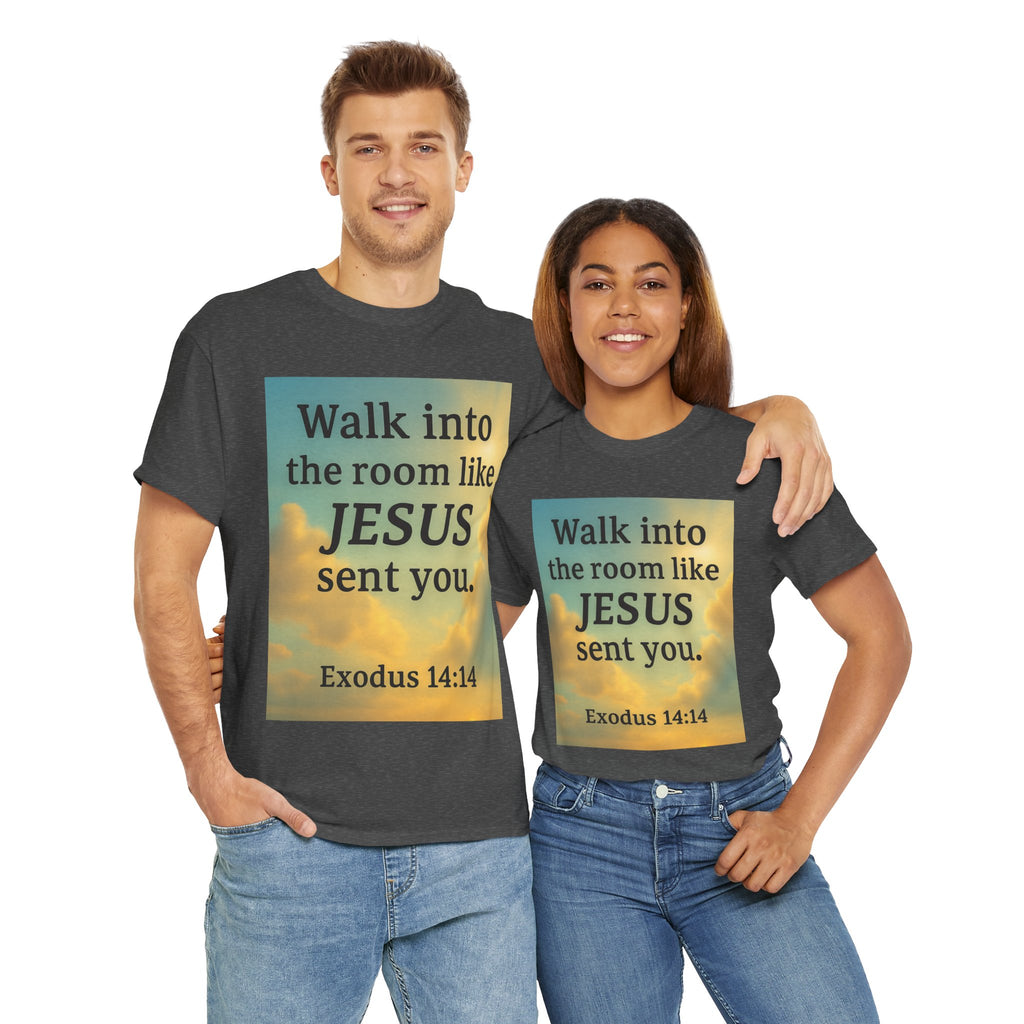 Walk into the Room like JESUS, Cotton T-Shirt