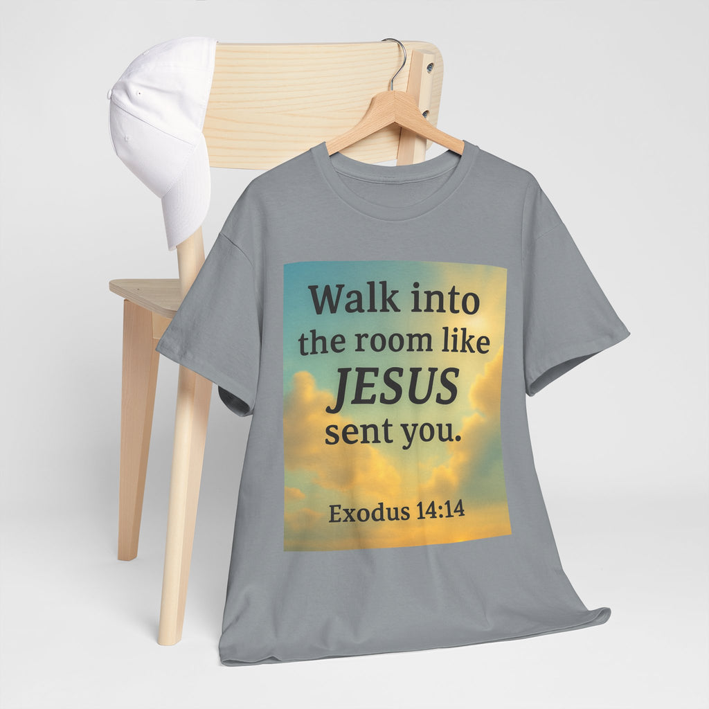 Walk into the Room like JESUS, Cotton T-Shirt