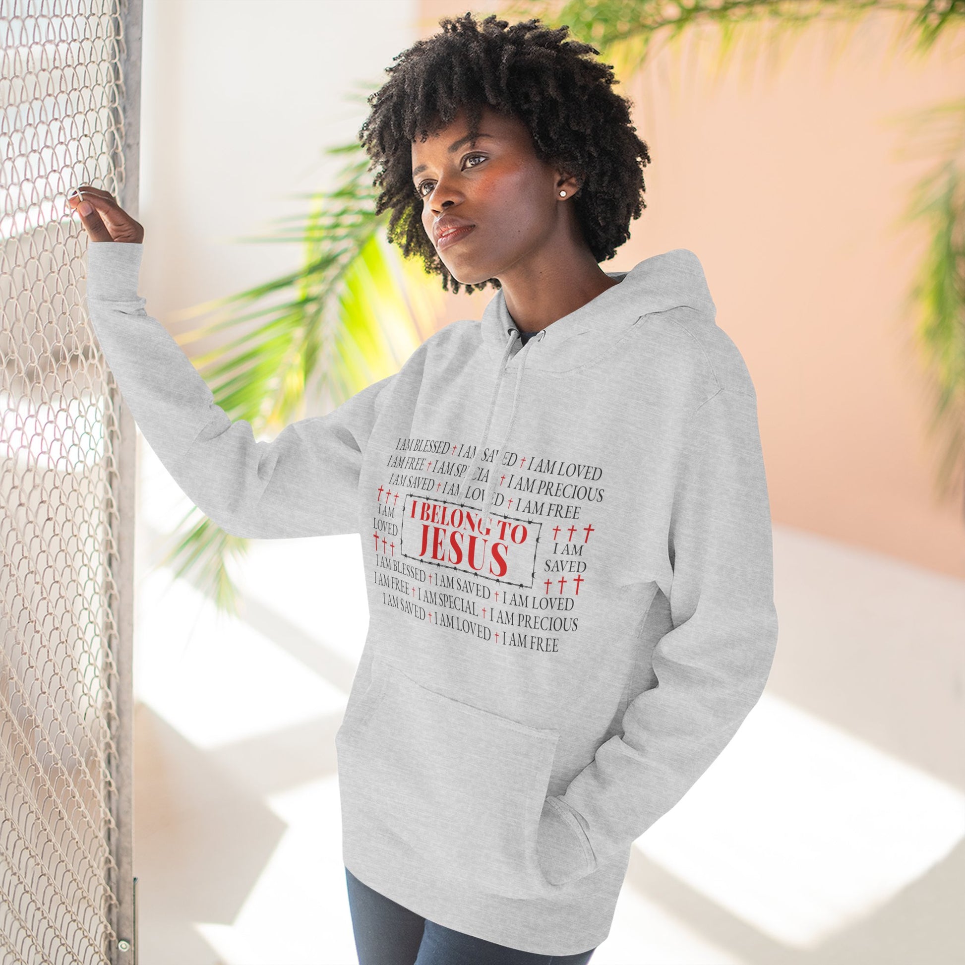 I Belong To Jesus Hoodie – Unisex Fleece Christian Sweatshirt, Faith Apparel Gift