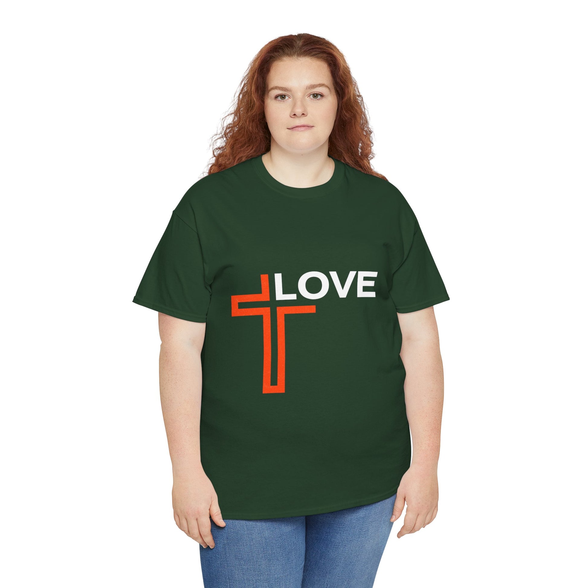 Love Unisex Heavy Cotton T-Shirt – Christian Faith Tee, Inspirational Apparel