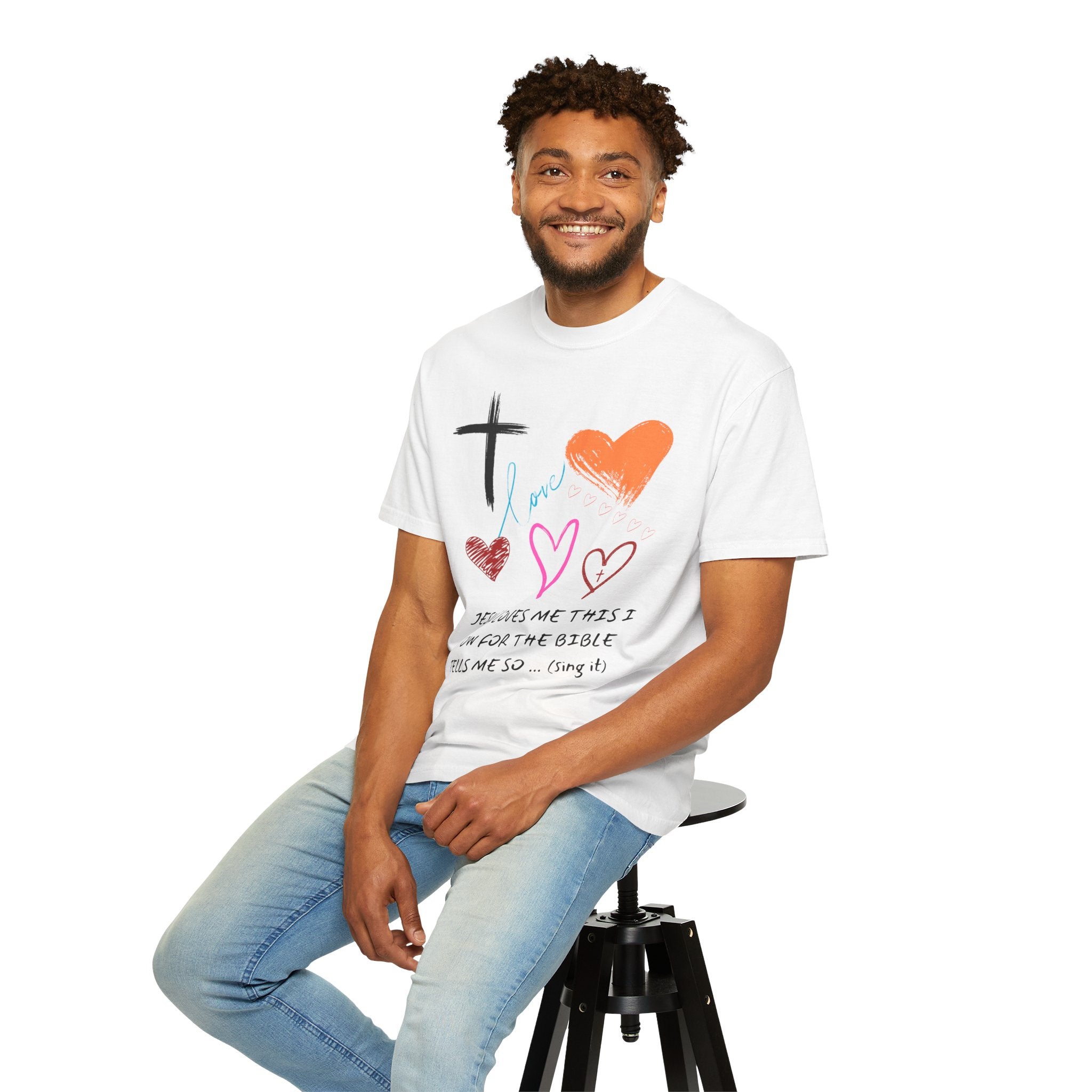 Faith-Inspired Unisex T-Shirt | Jesus Loves Me Design | Christian Apparel, Inspirational Gift, Casual Wear, Spiritual Clothing, Everyday Tee