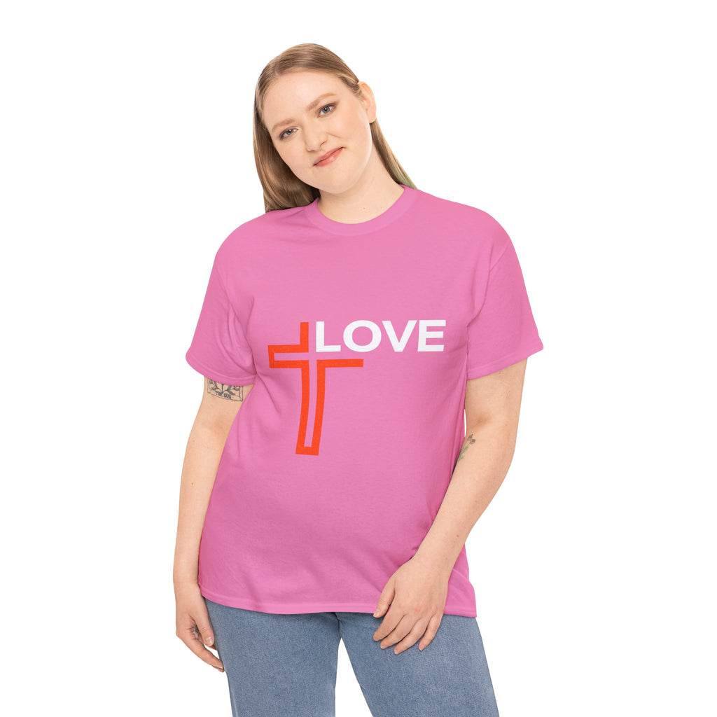 Love Unisex Heavy Cotton T-Shirt – Christian Faith Tee, Inspirational Apparel