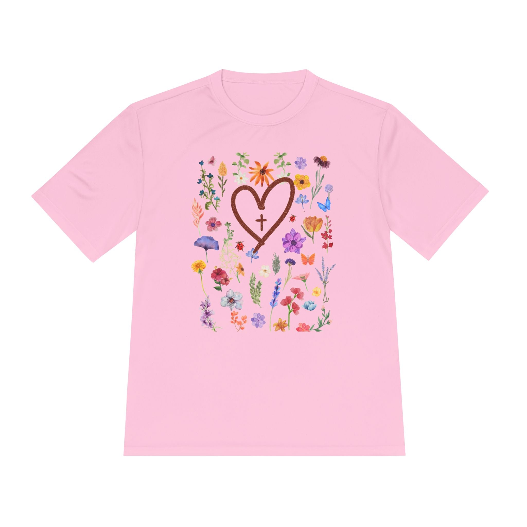 Flowers with Cross Summer Shirt