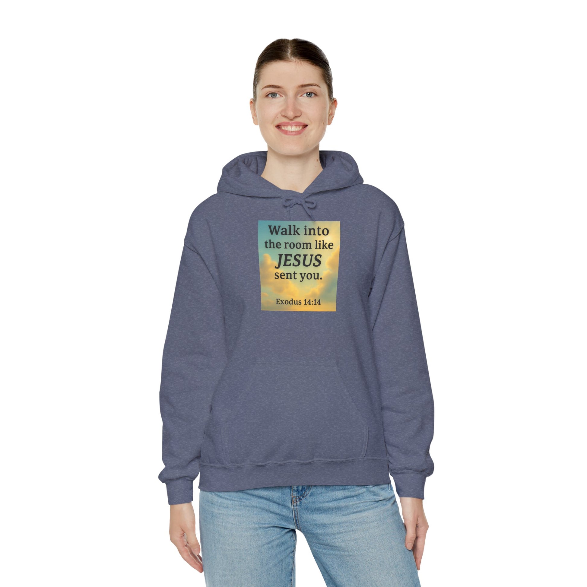 Walk Into The Room Unisex Heavy Blend™ Hooded Sweatshirt
