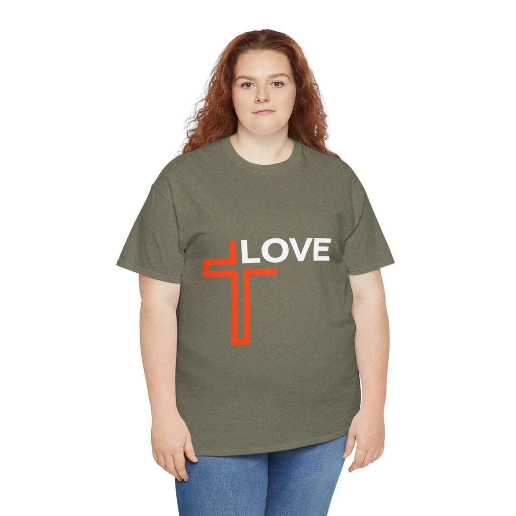 Love Unisex Heavy Cotton T-Shirt – Christian Faith Tee, Inspirational Apparel
