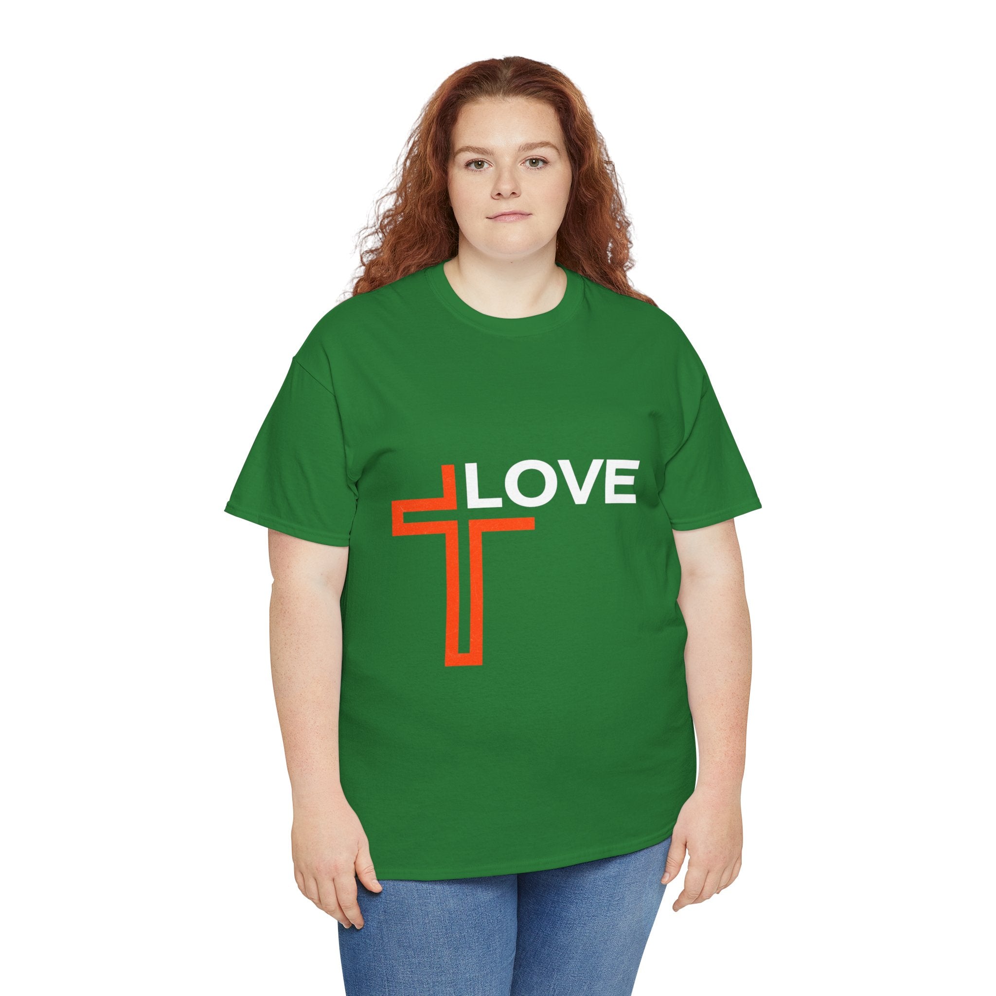 Love Unisex Heavy Cotton T-Shirt – Christian Faith Tee, Inspirational Apparel