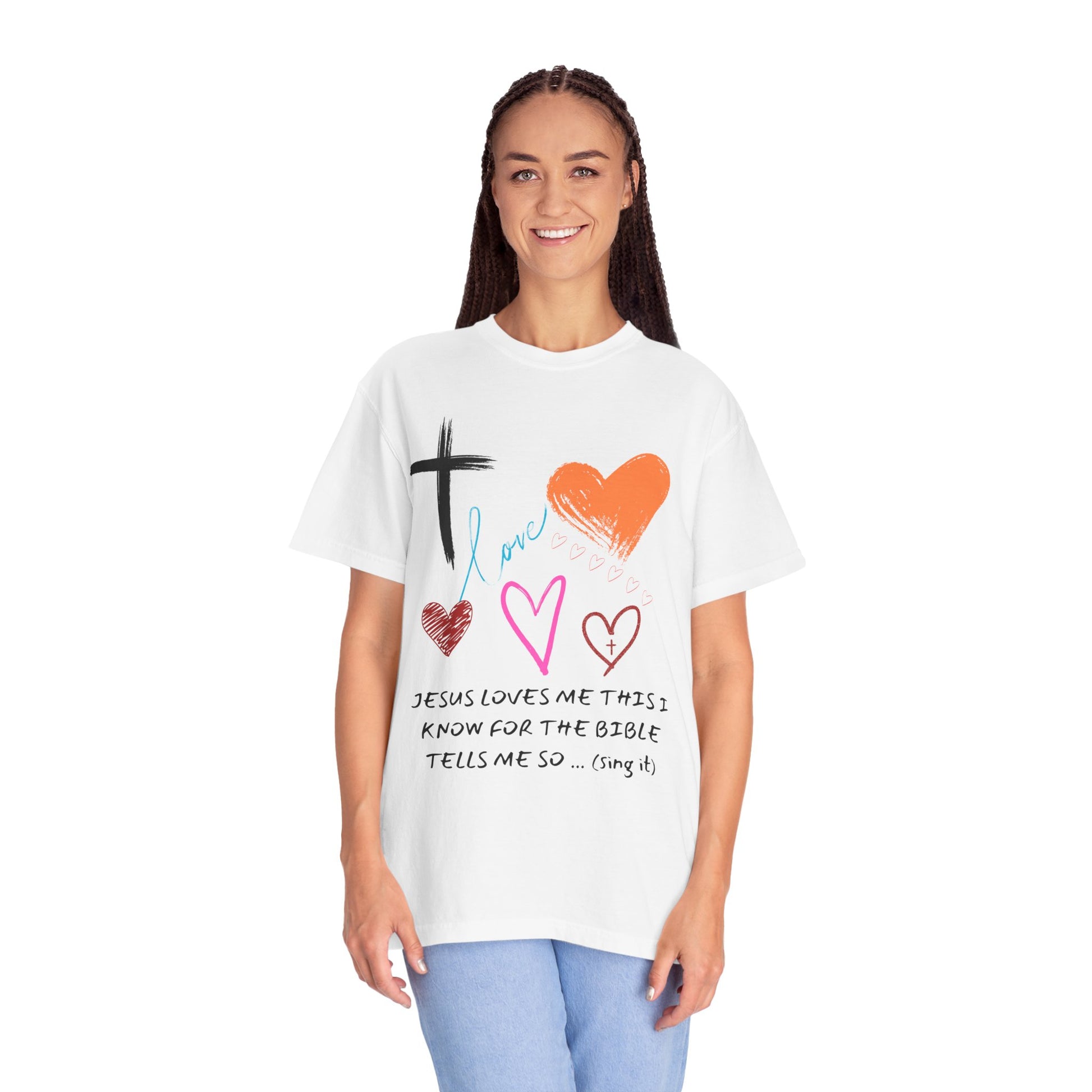 Faith-Inspired Unisex T-Shirt | Jesus Loves Me Design | Christian Apparel, Inspirational Gift, Casual Wear, Spiritual Clothing, Everyday Tee