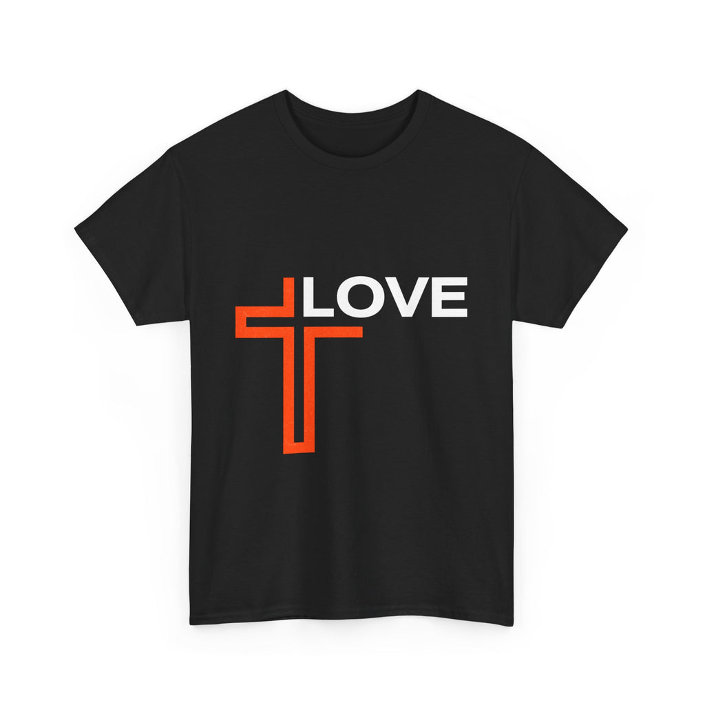Love Unisex Heavy Cotton T-Shirt – Christian Faith Tee, Inspirational Apparel